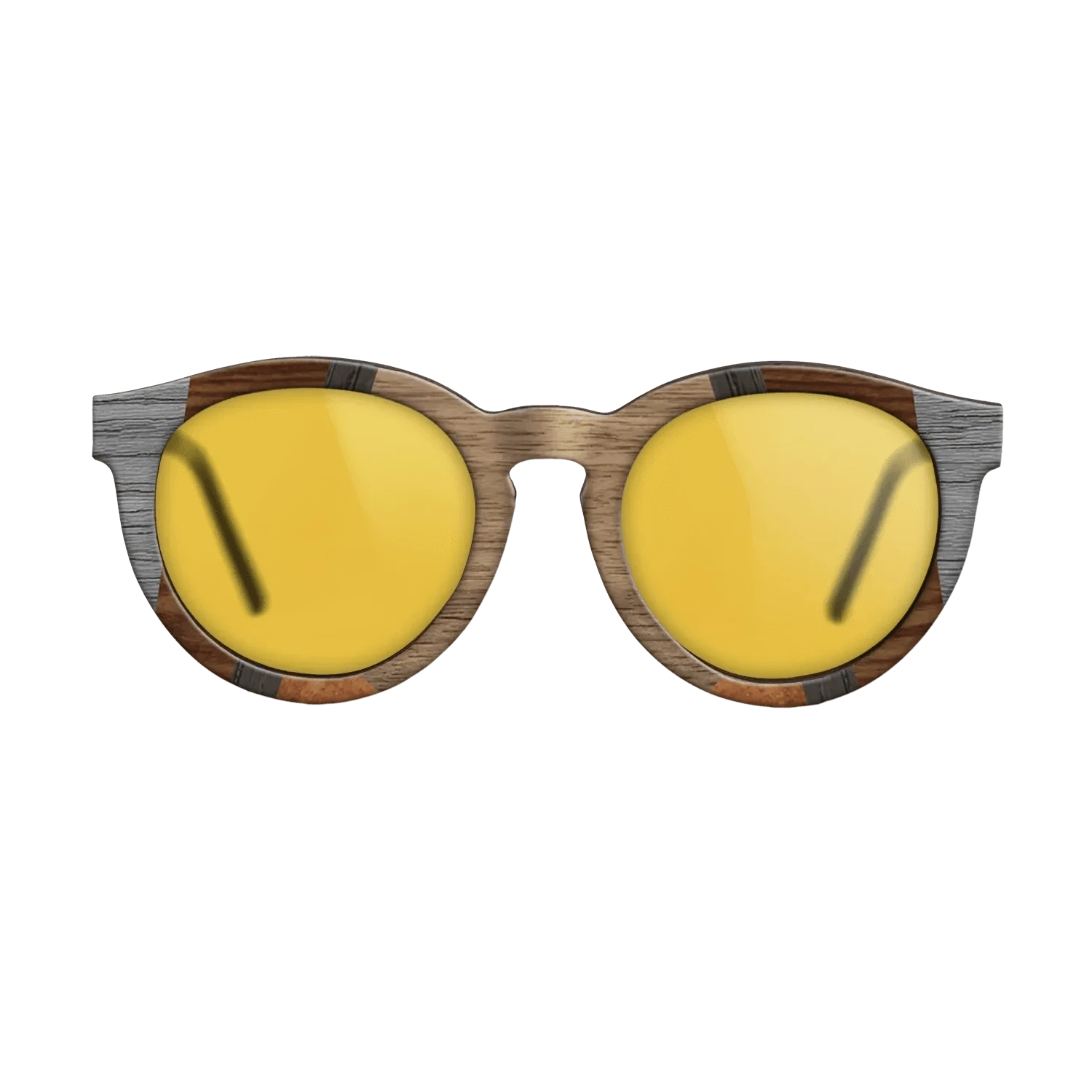 Walnut: Straight Grain,Poplar Dyed: Grey,Wenge,Fumed Oak,Koa: Recursive - The Rebel - Round - 1557 - SIRIS wood optic
