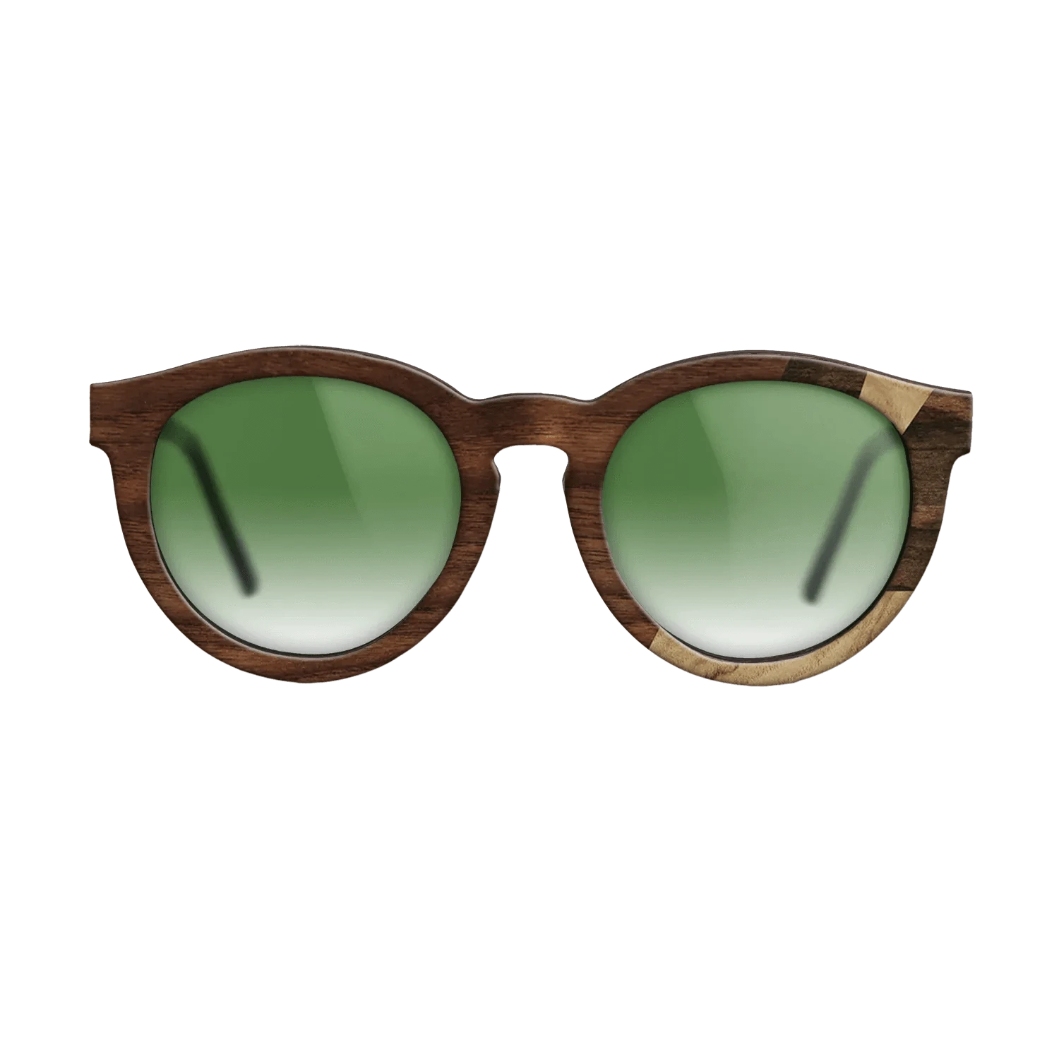 Ziricote Dark Quartered,Olive Burl,Walnut Claro Light,Walnut Claro Dark: Fractal - The Rebel - Round - 1678 - SIRIS wood optic