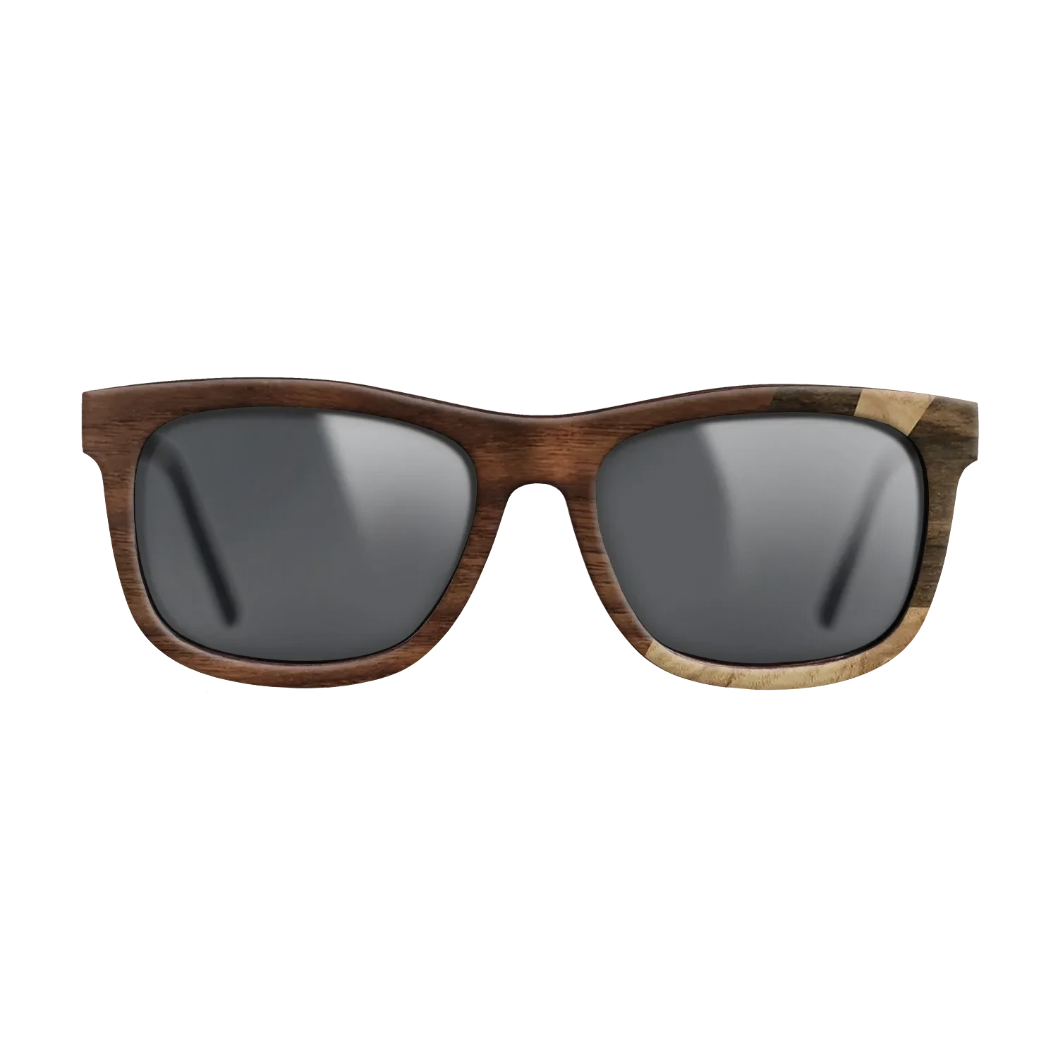 Ziricote Dark Quartered,Olive Burl,Walnut Claro Light,Walnut Claro Dark: Fractal - The Hero - Square - 1678 - SIRIS wood optic