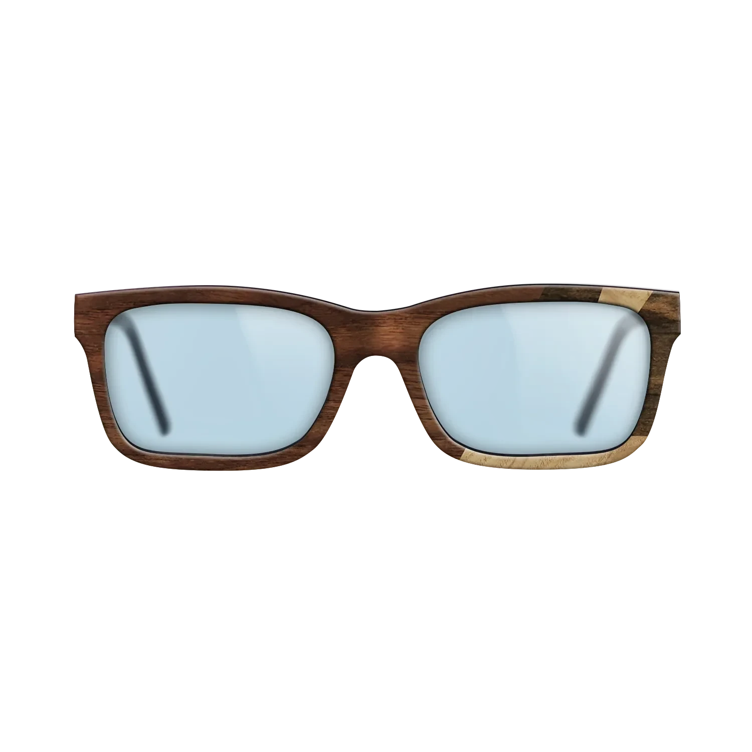 Ziricote Dark Quartered,Olive Burl,Walnut Claro Light,Walnut Claro Dark: Fractal - The Sage - Rectangle - 1678 - SIRIS wood optic