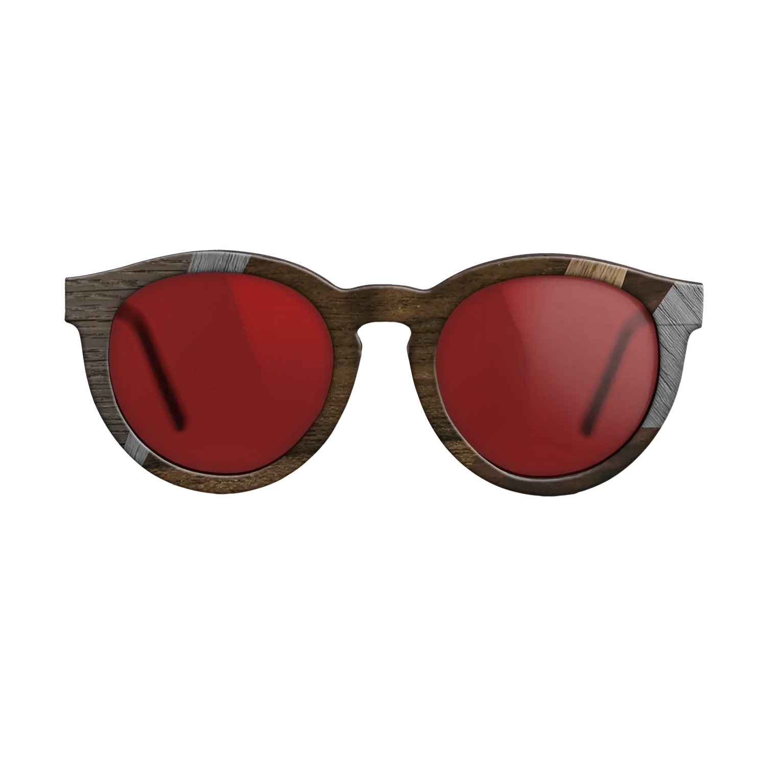 Santos Rosewood Dark,Poplar Dyed: Blue Denim,Poplar Dyed: Grey,Walnut Claro Light,Walnut: Straight Grain,Fumed Oak: Mosaic - The Rebel - Round - 1318 - SIRIS wood optic
