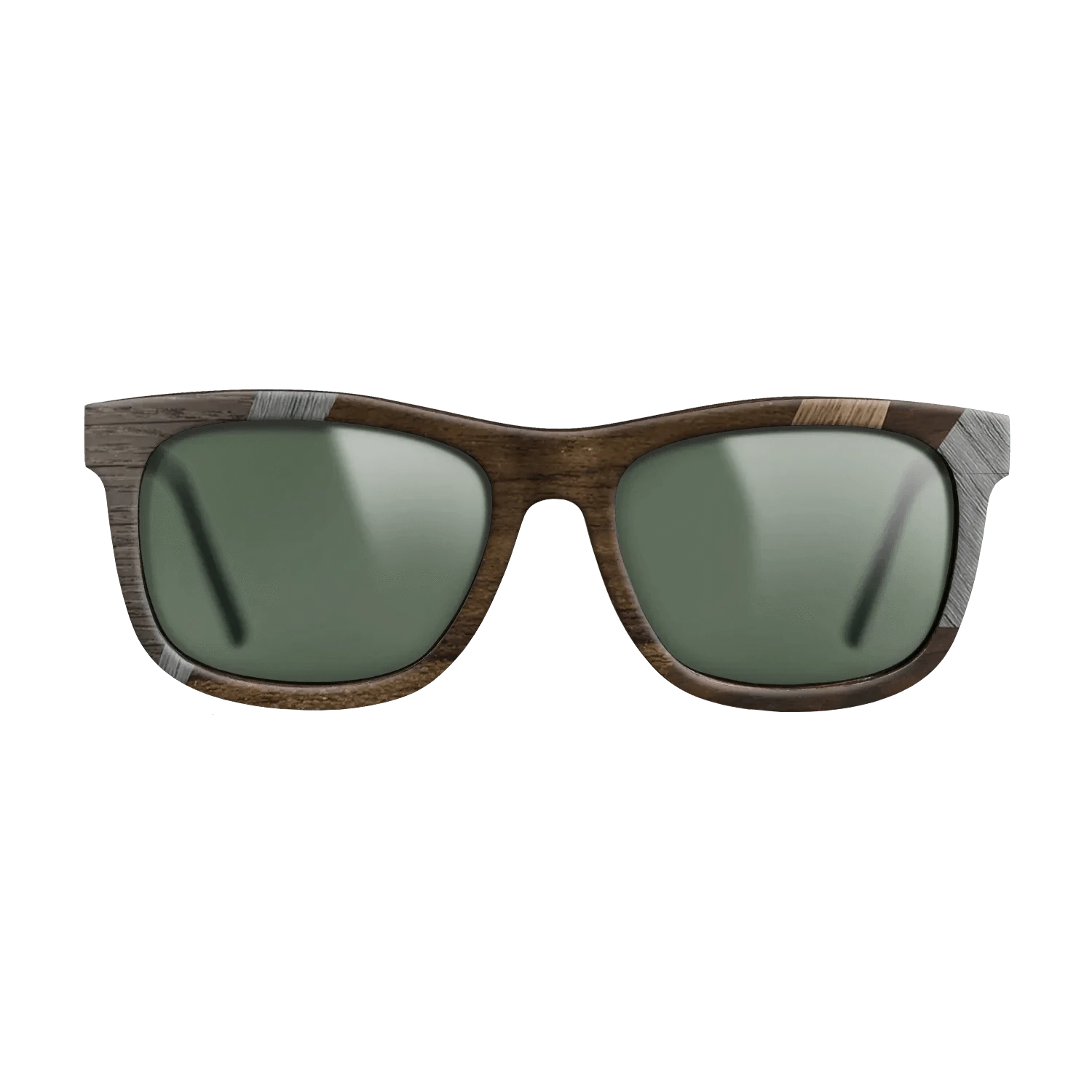 Ziricote Dark Quartered,Poplar Dyed: Grey,Walnut: Straight Grain,Walnut Claro Light: Mosaic - The Hero - Square - 1648 - SIRIS wood optic