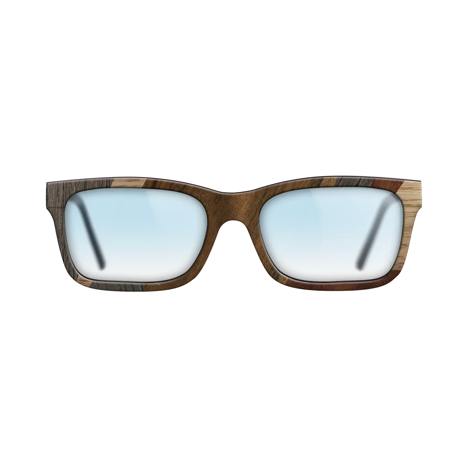 Ziricote Dark Quartered,Wenge,Walnut: Straight Grain,Walnut Claro Dark: Mosaic - The Sage - Rectangle - 2035 - SIRIS wood optic