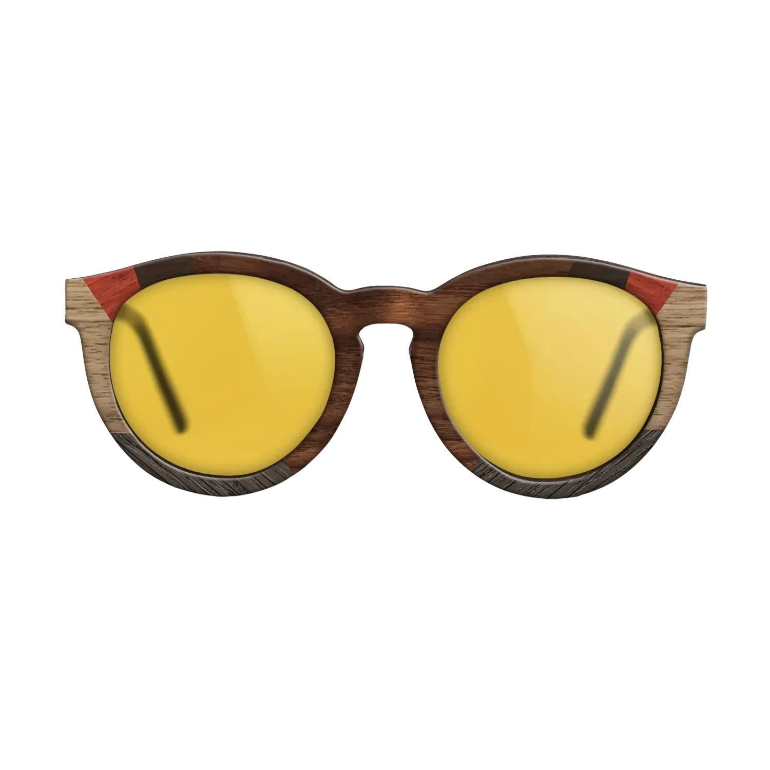 Poplar Dyed: Red,Walnut: Straight Grain,Fumed Oak,Ziricote Dark Quartered,Walnut Claro Dark: Recursive - The Rebel - Round - 1658 - SIRIS wood optic