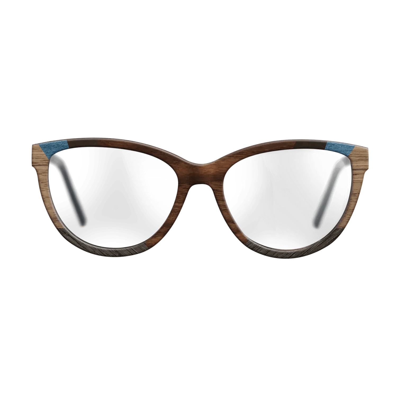 Walnut Claro Dark,Ziricote Dark Quartered,Fumed Oak,Poplar Dyed: Blue Denim,Walnut: Straight Grain: Recursive - The Maiden - Cat - 1276 - SIRIS wood optic