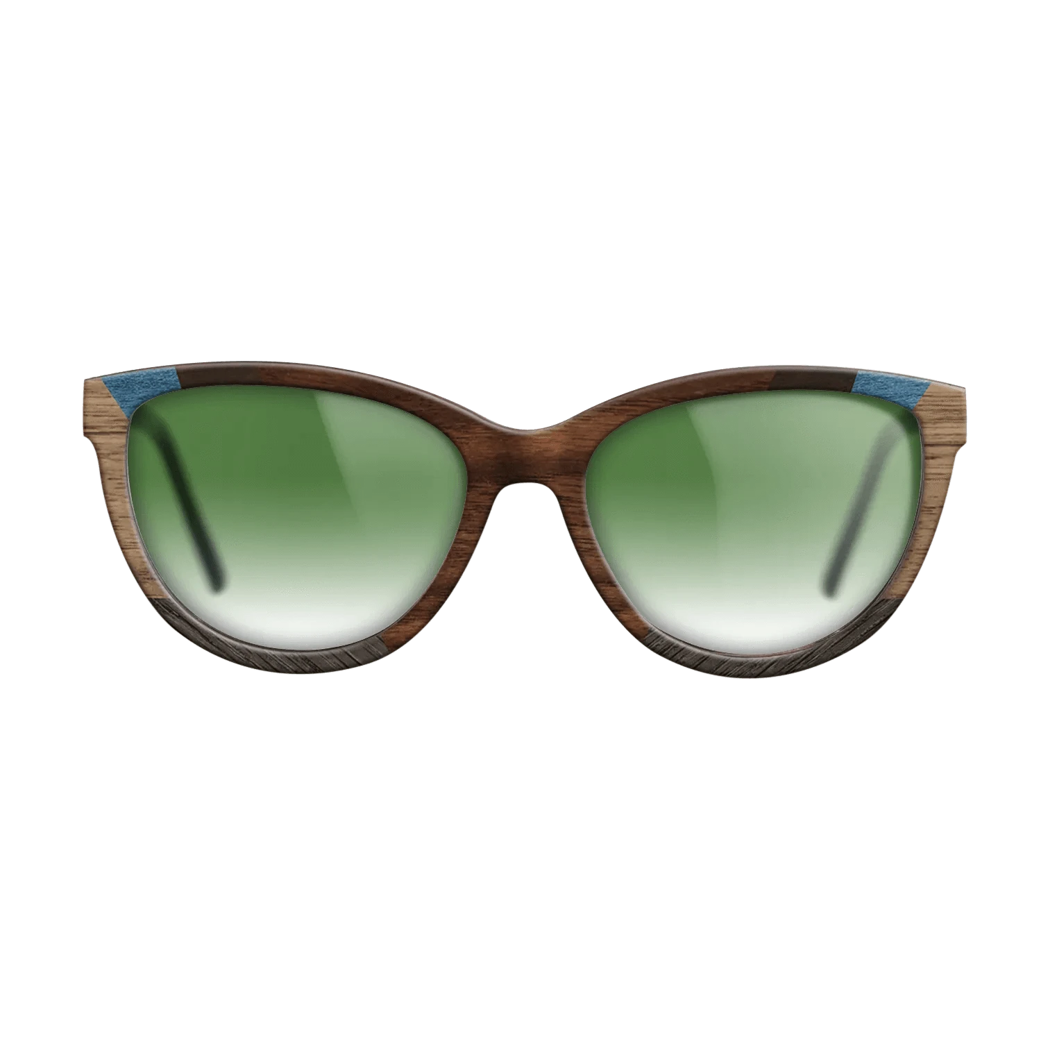 Walnut Claro Dark,Ziricote Dark Quartered,Fumed Oak,Poplar Dyed: Blue Denim,Walnut: Straight Grain: Recursive - The Maiden - Cat - 1276 - SIRIS wood optic