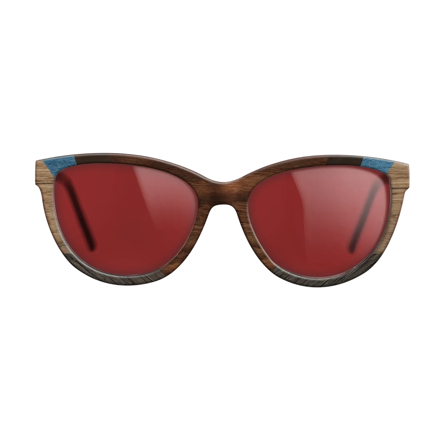 Walnut Claro Dark,Ziricote Dark Quartered,Fumed Oak,Poplar Dyed: Blue Denim,Walnut: Straight Grain: Recursive - The Maiden - Cat - 1276 - SIRIS wood optic