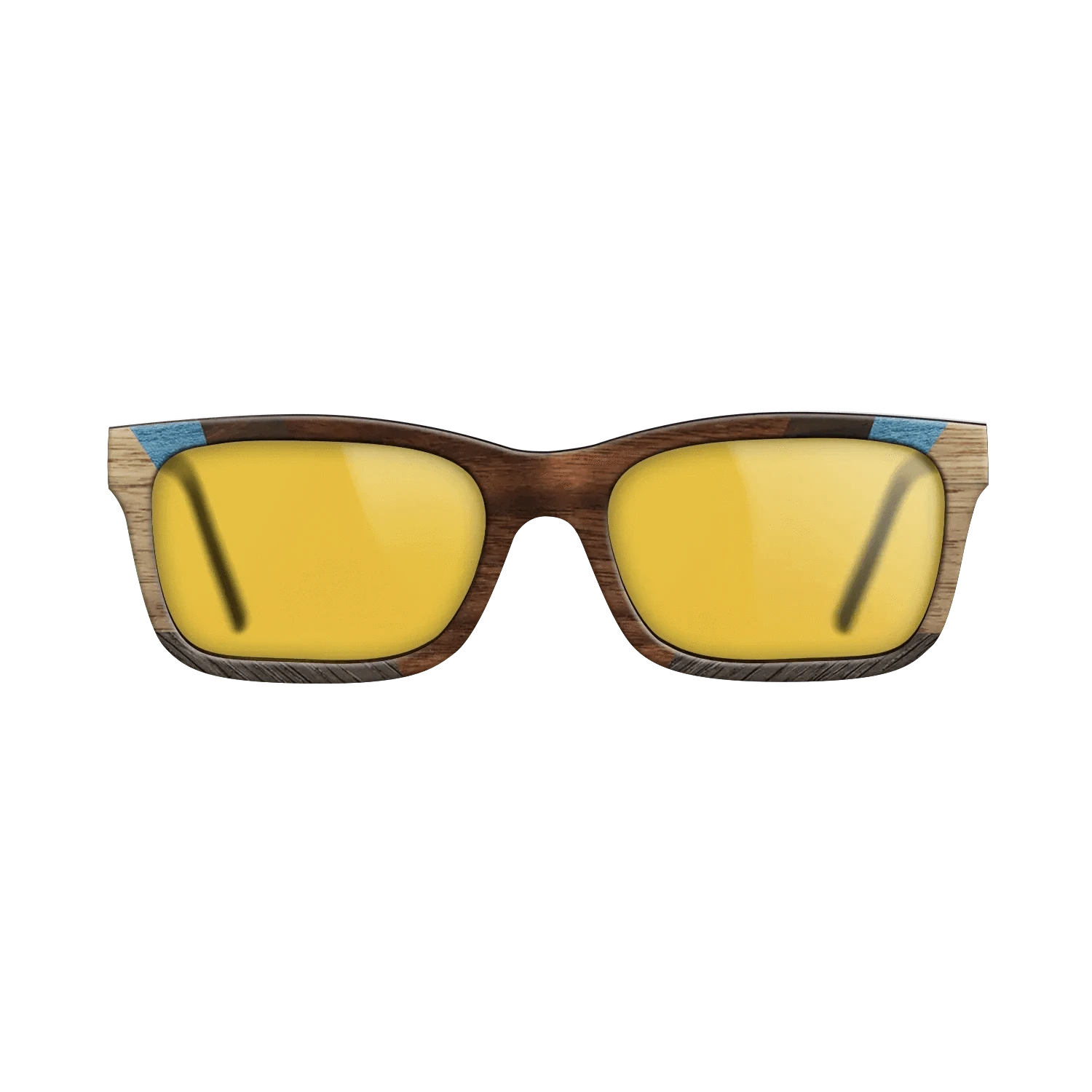 Walnut Claro Dark,Ziricote Dark Quartered,Fumed Oak,Poplar Dyed: Blue Denim,Walnut: Straight Grain: Recursive - The Sage - Rectangle - 1276 - SIRIS wood optic