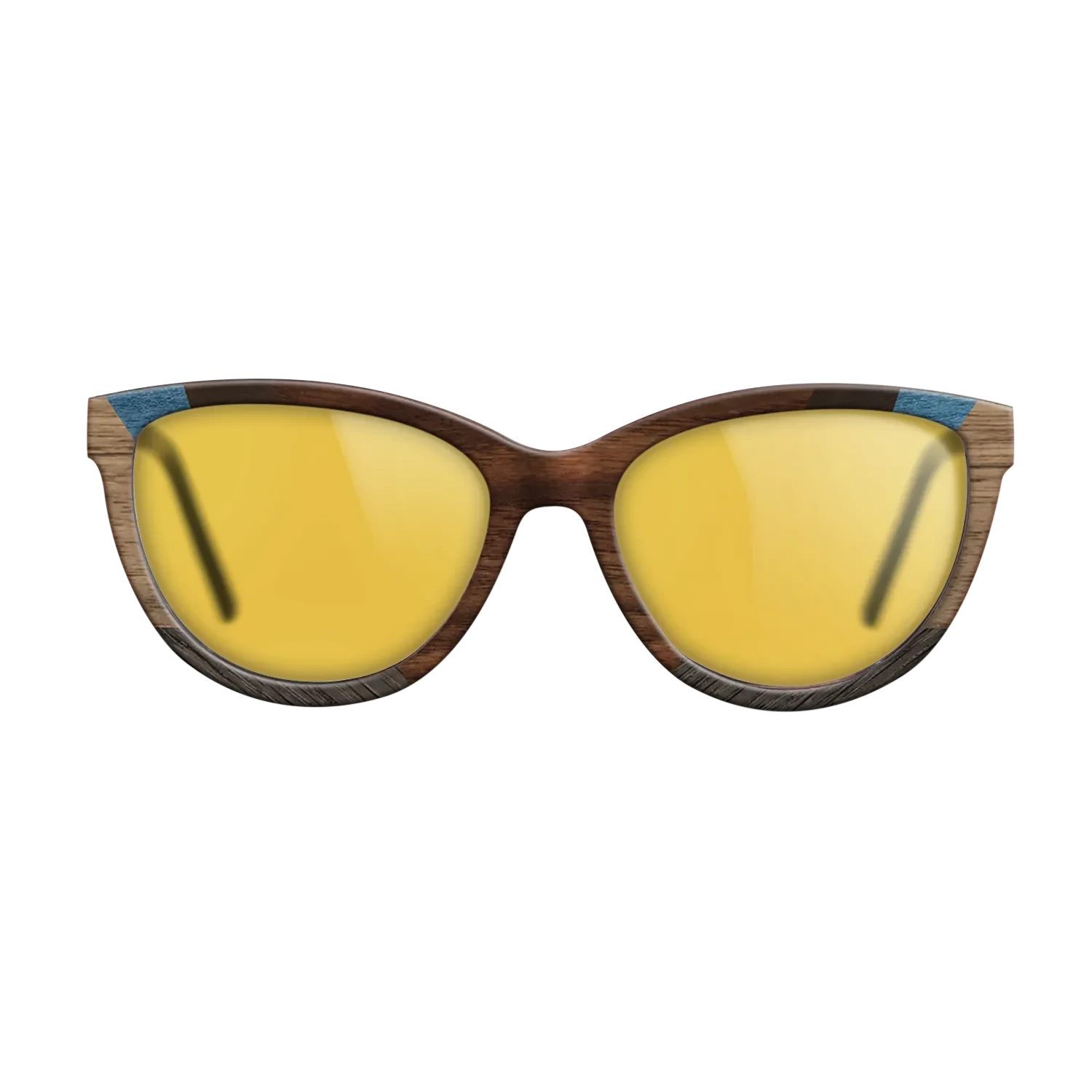 Walnut Claro Dark,Ziricote Dark Quartered,Fumed Oak,Poplar Dyed: Blue Denim,Walnut: Straight Grain: Recursive - The Maiden - Cat - 1276 - SIRIS wood optic
