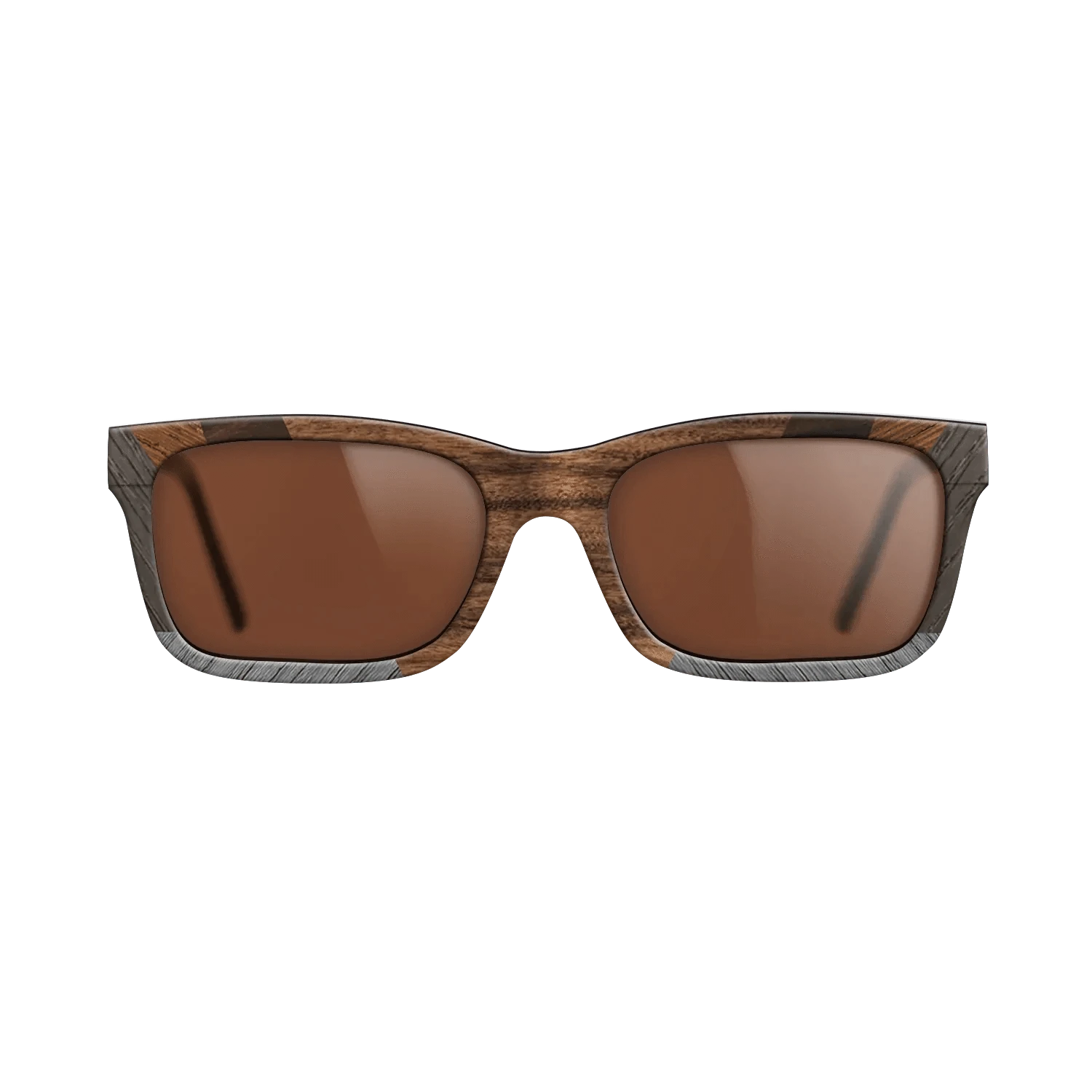Santos Rosewood Dark,Fumed Oak,Poplar Dyed: Grey,Ziricote Dark Quartered: Recursive - The Sage - Rectangle - 734 - SIRIS wood optic