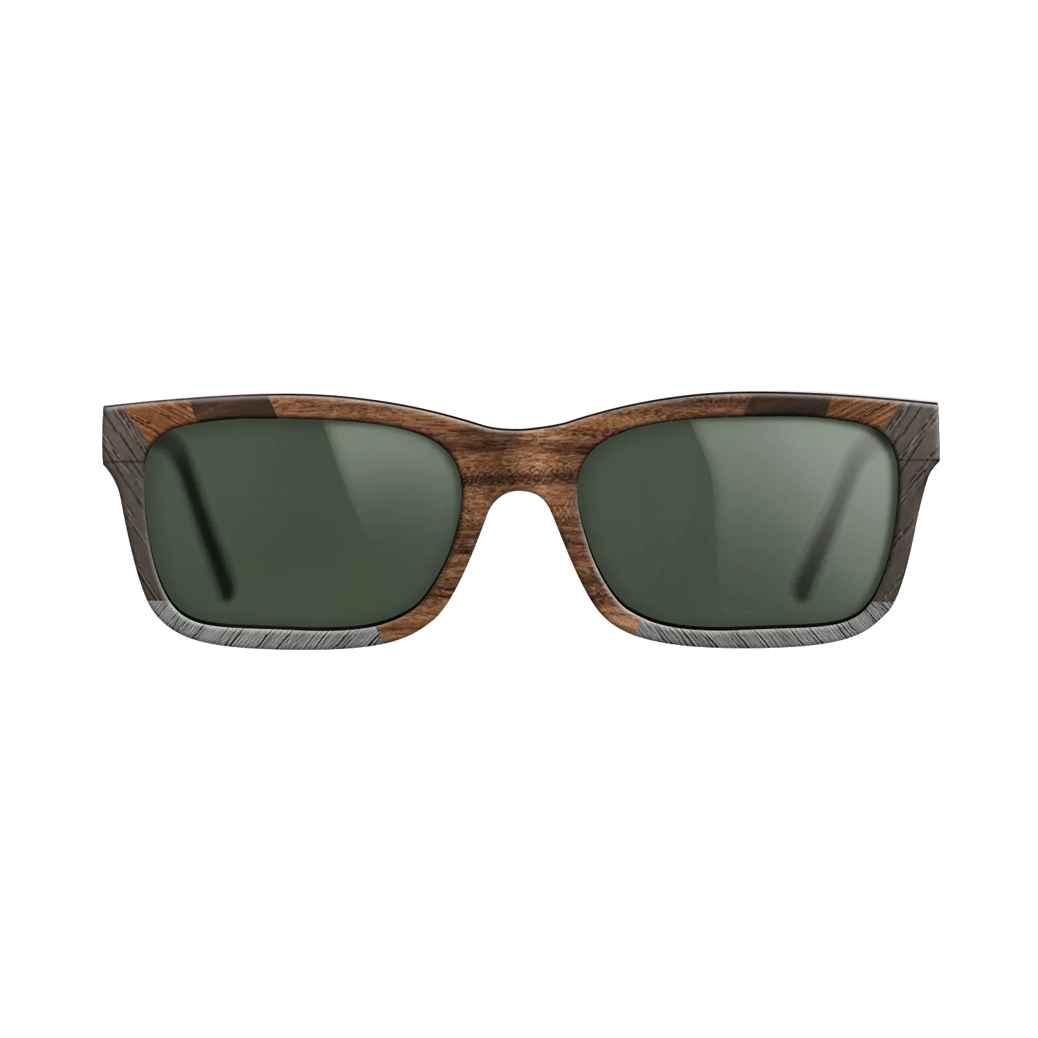 Santos Rosewood Dark,Fumed Oak,Poplar Dyed: Grey,Ziricote Dark Quartered: Recursive - The Sage - Rectangle - 734 - SIRIS wood optic