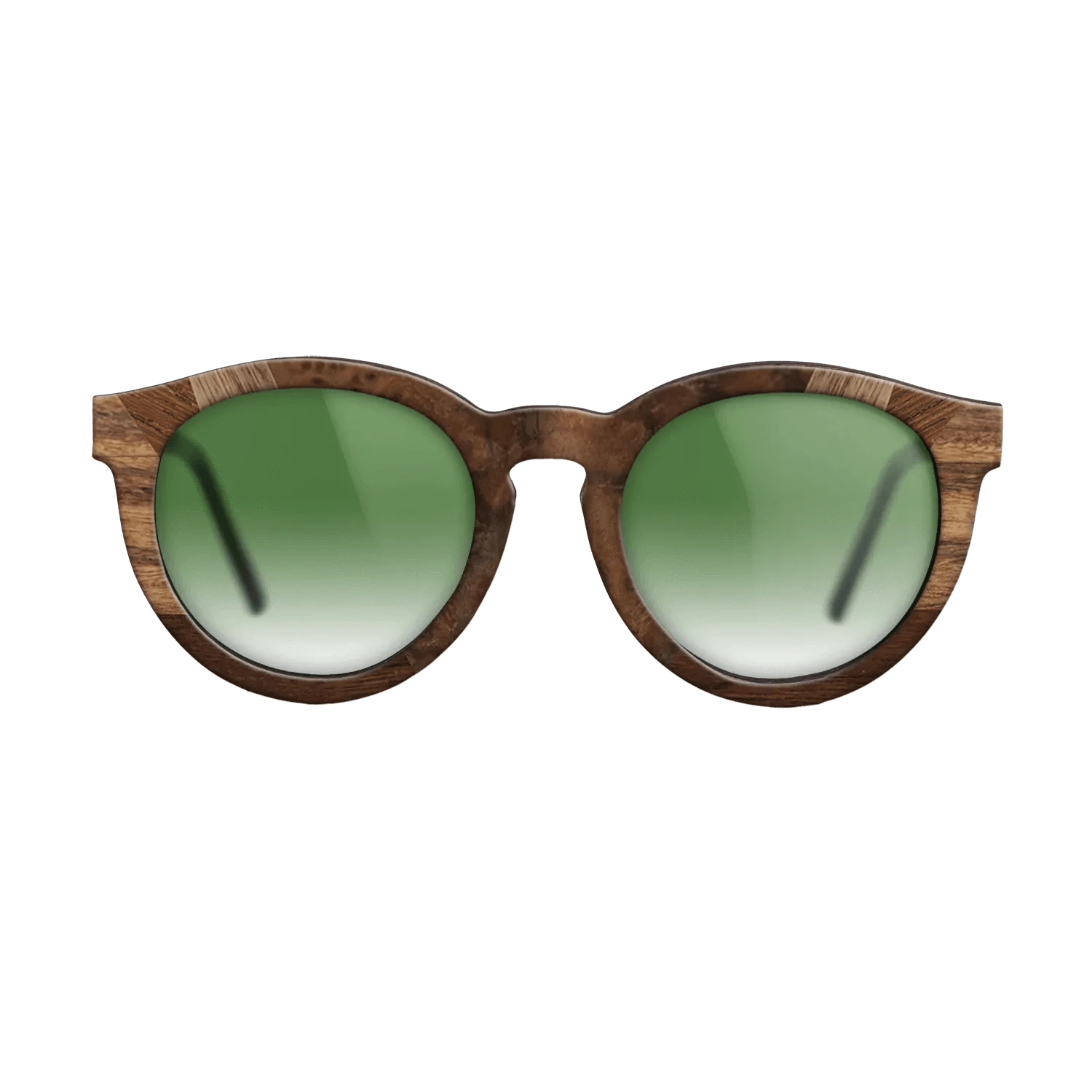 Walnut Burl,Walnut: Straight Grain,Santos Rosewood Dark,Walnut Claro Dark,Poplar Dyed: Grey: Recursive - The Rebel - Round - 1868 - SIRIS wood optic