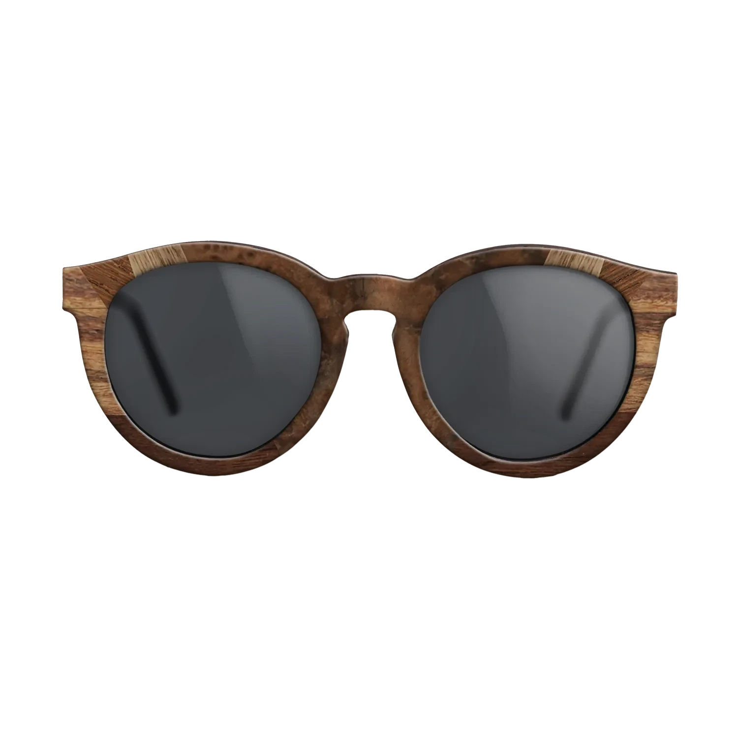 Walnut Burl,Walnut: Straight Grain,Santos Rosewood Dark,Walnut Claro Dark,Poplar Dyed: Grey: Recursive - The Rebel - Round - 1868 - SIRIS wood optic