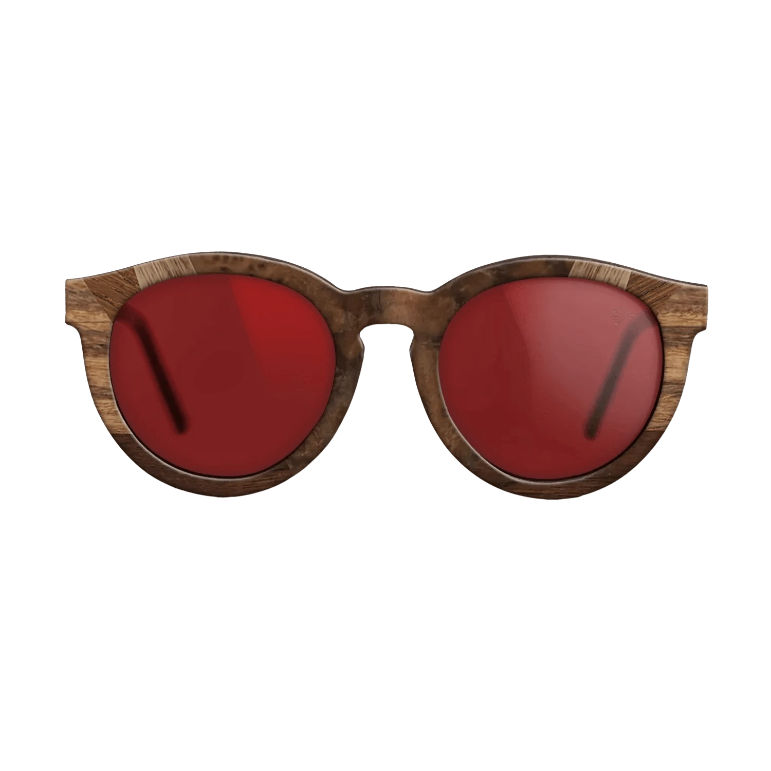 Walnut Burl,Walnut: Straight Grain,Santos Rosewood Dark,Walnut Claro Dark,Poplar Dyed: Grey: Recursive - The Rebel - Round - 1868 - SIRIS wood optic
