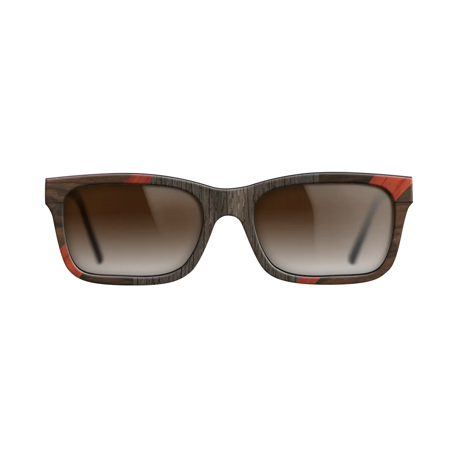 Ziricote Dark Quartered,Poplar Dyed: Red,Fumed Oak,Santos Rosewood Dark: Recursive - The Sage - Rectangle - 753 - SIRIS wood optic