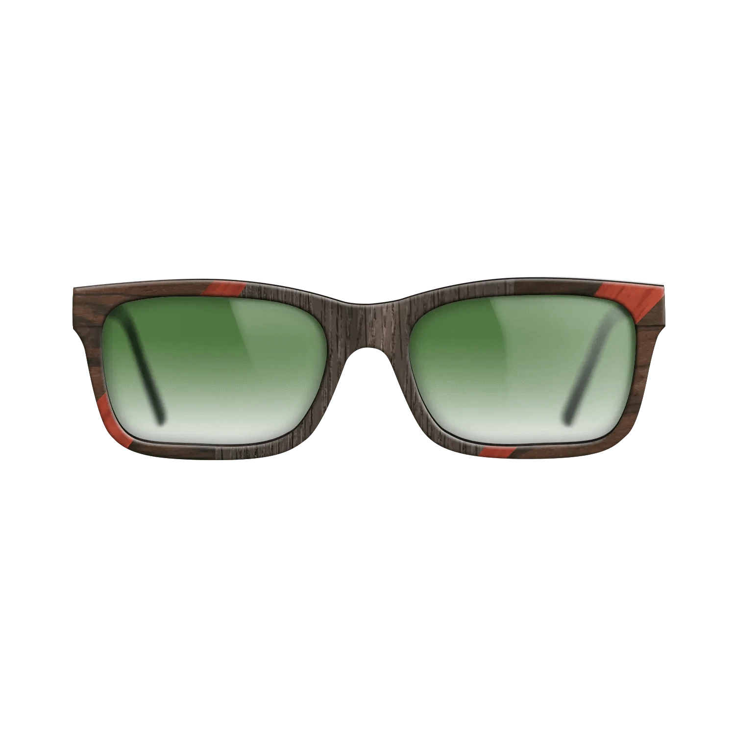 Ziricote Dark Quartered,Poplar Dyed: Red,Fumed Oak,Santos Rosewood Dark: Recursive - The Sage - Rectangle - 753 - SIRIS wood optic