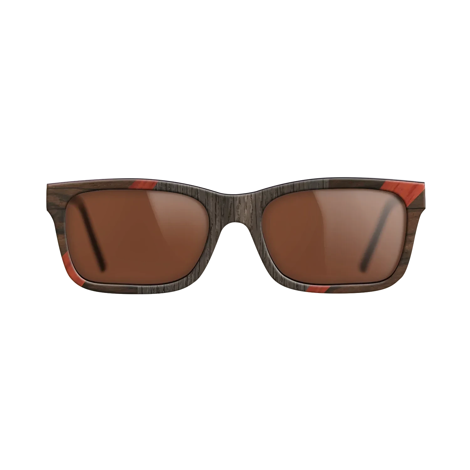 Ziricote Dark Quartered,Poplar Dyed: Red,Fumed Oak,Santos Rosewood Dark: Recursive - The Sage - Rectangle - 753 - SIRIS wood optic