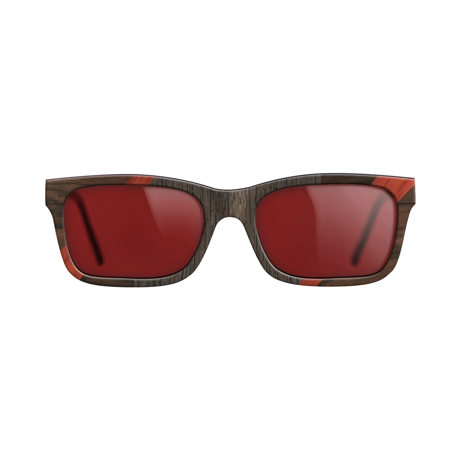 Ziricote Dark Quartered,Poplar Dyed: Red,Fumed Oak,Santos Rosewood Dark: Recursive - The Sage - Rectangle - 753 - SIRIS wood optic