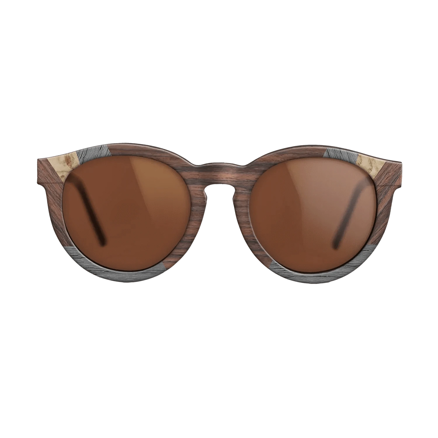 Rosewood Reconstituted,Poplar Dyed: Grey,Fumed Oak,Olive Burl: Recursive - The Rebel - Round - 1120 - SIRIS wood optic