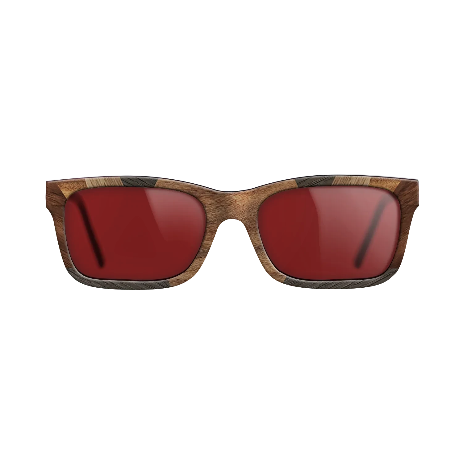 Walnut Claro Light,Fumed Oak,Walnut: Straight Grain,Ziricote Dark Quartered,Santos Rosewood Dark: Recursive - The Sage - Rectangle - 1529 - SIRIS wood optic