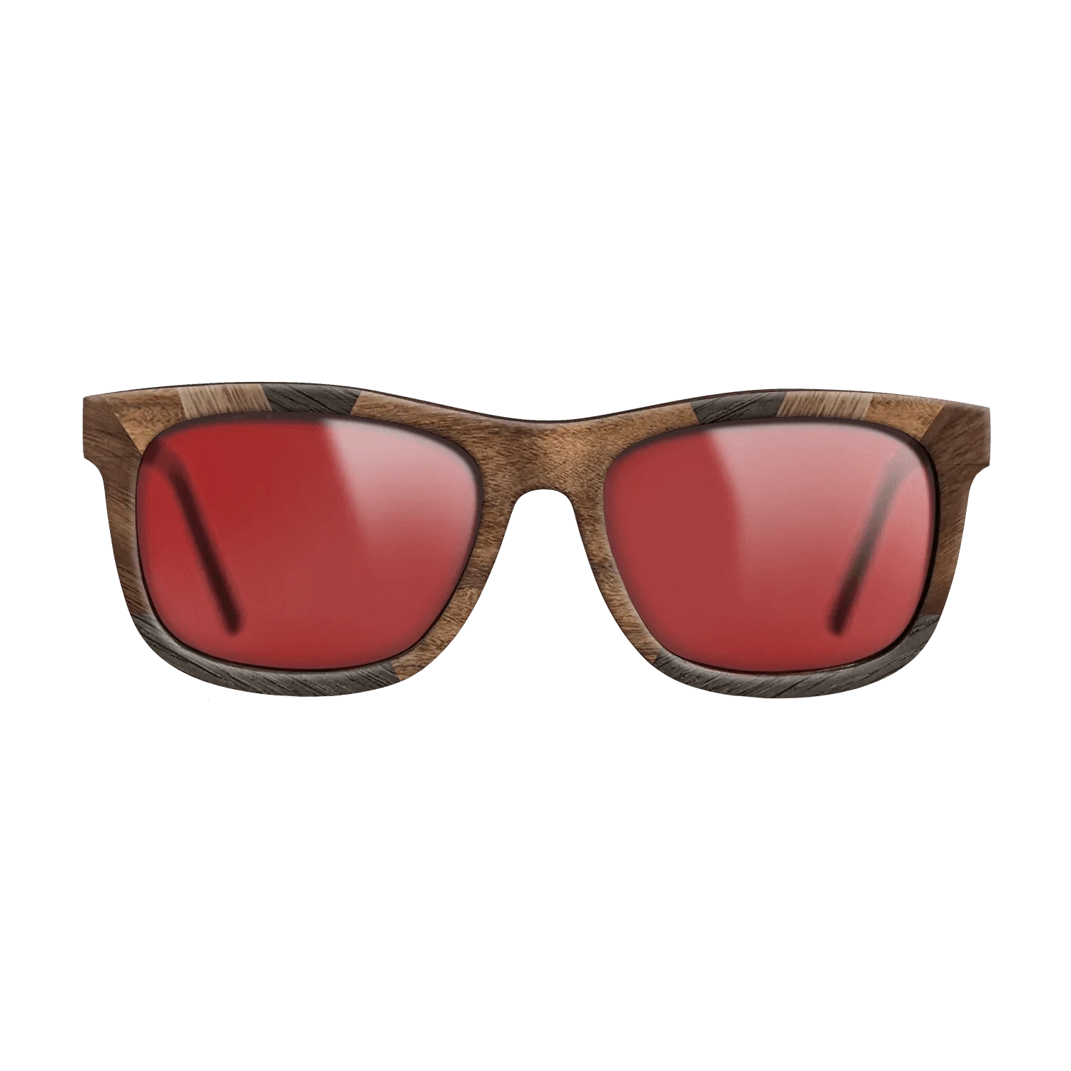 Walnut Claro Light,Fumed Oak,Walnut: Straight Grain,Ziricote Dark Quartered,Santos Rosewood Dark: Recursive - The Hero - Square - 1529 - SIRIS wood optic