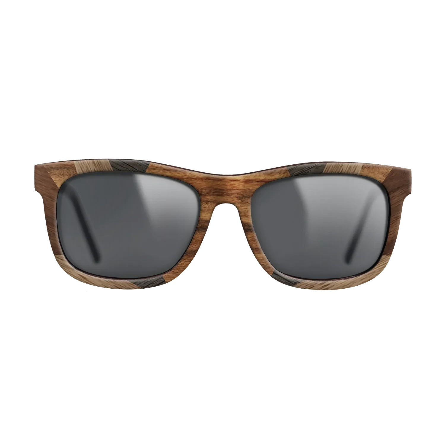 Santos Rosewood Dark,Fumed Oak,Walnut: Straight Grain,Kingwood: Recursive - The Hero - Square - 1938 - SIRIS wood optic
