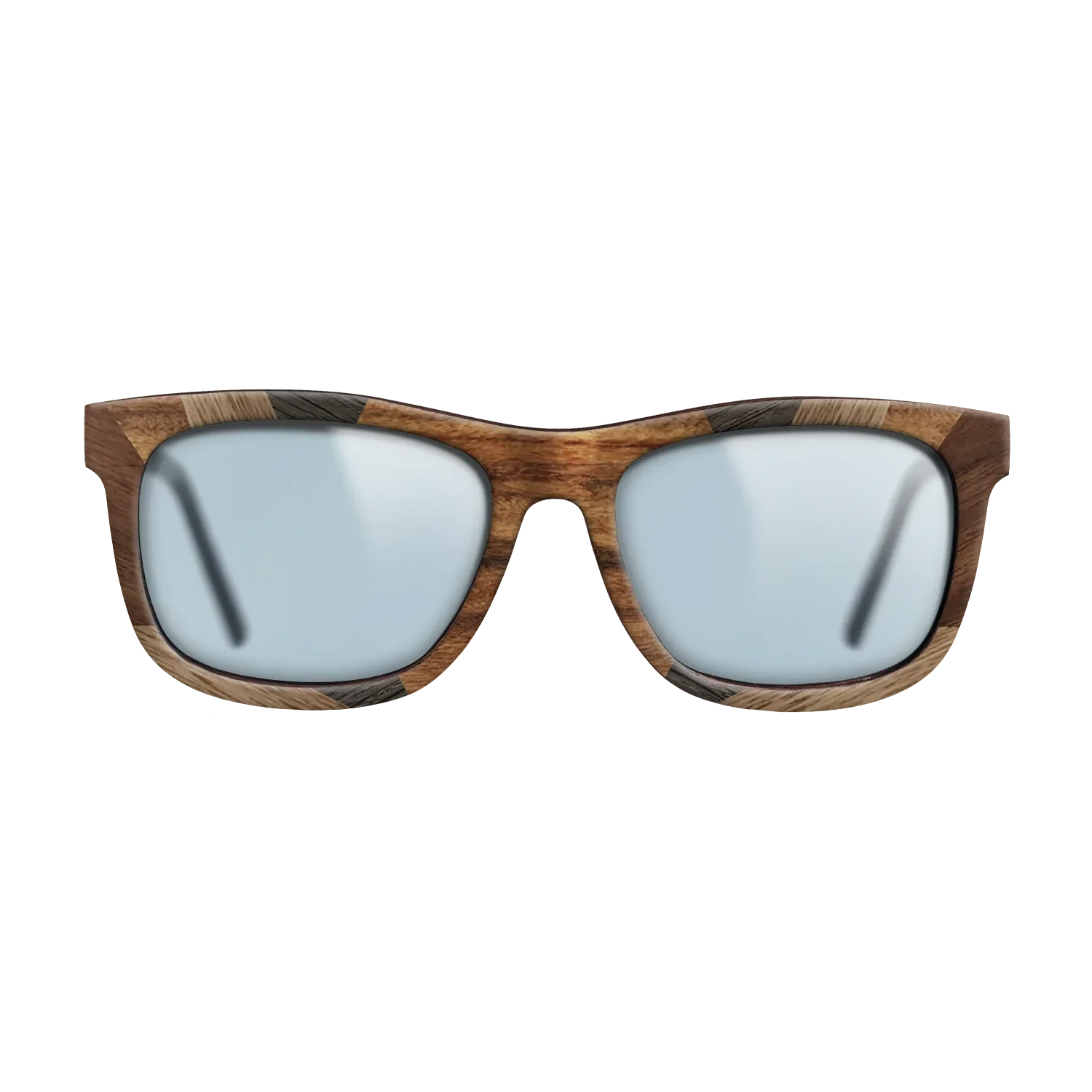 Santos Rosewood Dark,Fumed Oak,Walnut: Straight Grain,Kingwood: Recursive - The Hero - Square - 1938 - SIRIS wood optic