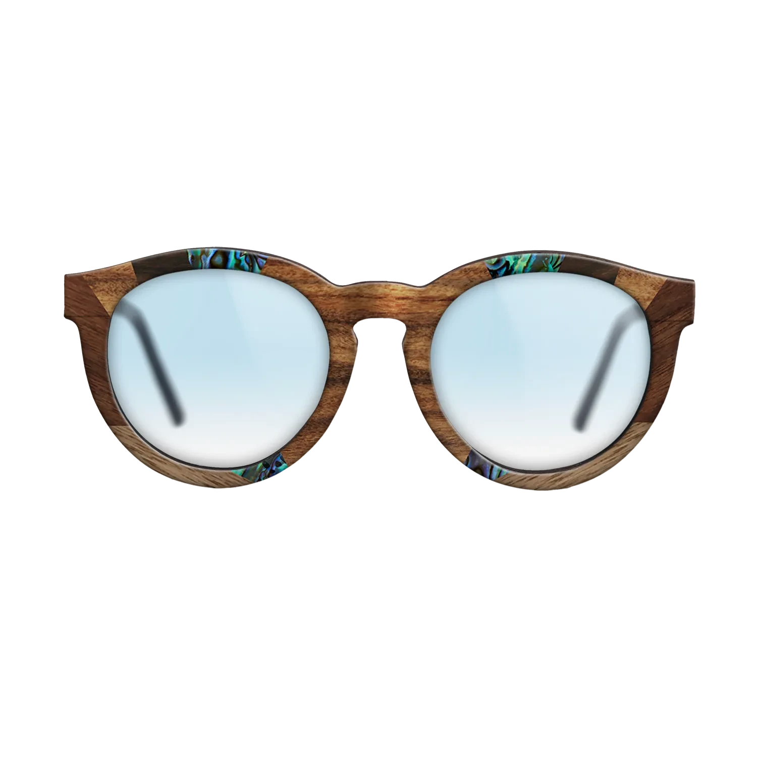 Santos Rosewood Dark,Fumed Oak,Abalone Shell,Ziricote Dark Quartered,Walnut: Straight Grain: Recursive - The Rebel - Round - 853 - SIRIS wood optic