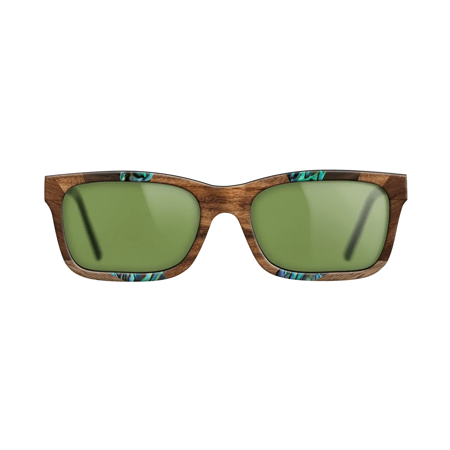 Santos Rosewood Dark,Fumed Oak,Abalone Shell,Ziricote Dark Quartered,Walnut: Straight Grain: Recursive - The Sage - Rectangle - 853 - SIRIS wood optic