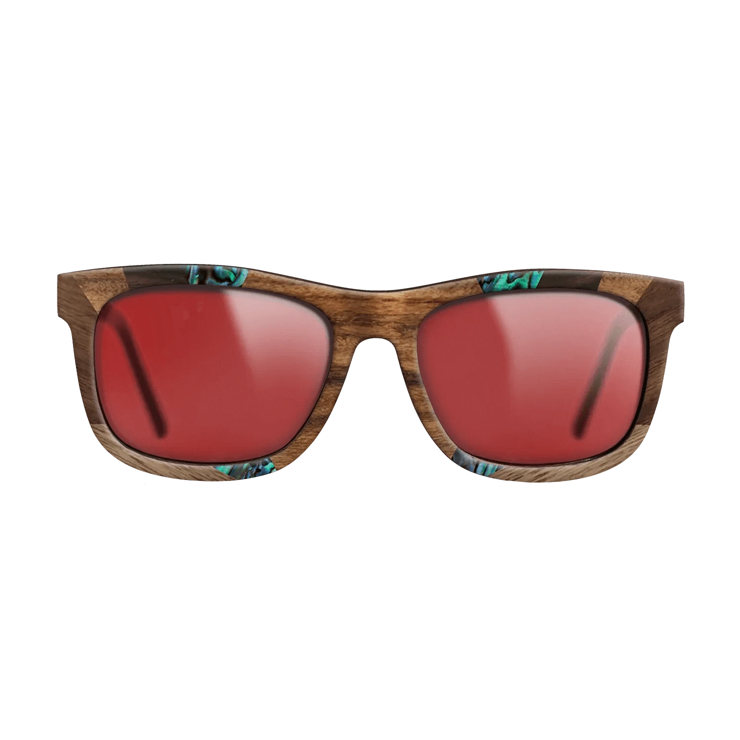 Santos Rosewood Dark,Fumed Oak,Abalone Shell,Ziricote Dark Quartered,Walnut: Straight Grain: Recursive - The Hero - Square - 853 - SIRIS wood optic