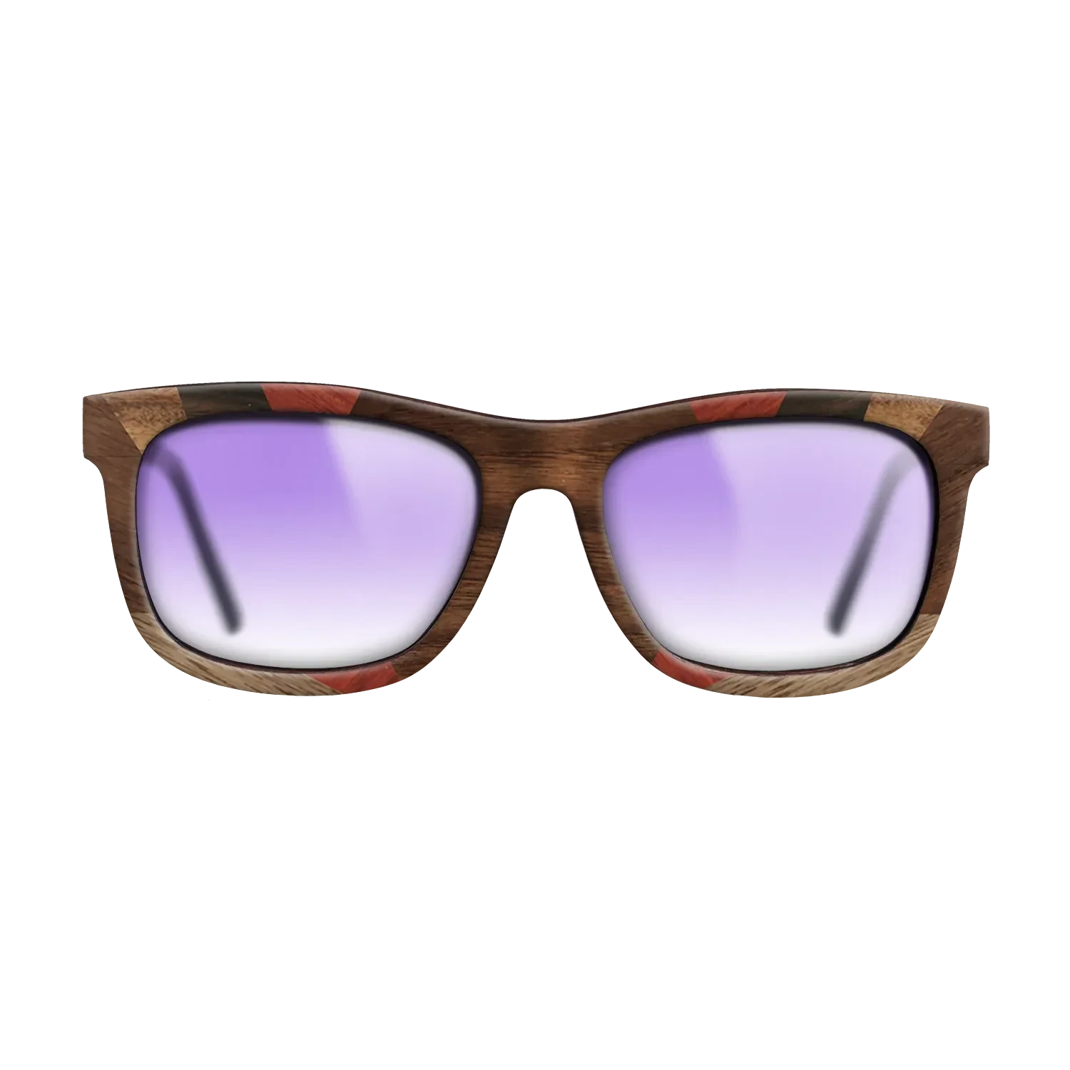 Kingwood,Walnut: Straight Grain,Poplar Dyed: Red,Ziricote Dark Quartered: Recursive - The Hero - Square - 996 - SIRIS wood optic