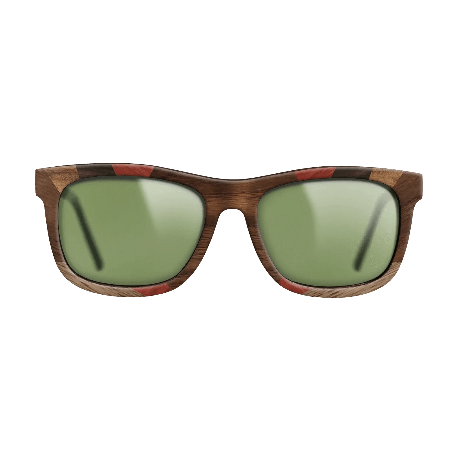Kingwood,Walnut: Straight Grain,Poplar Dyed: Red,Ziricote Dark Quartered: Recursive - The Hero - Square - 996 - SIRIS wood optic