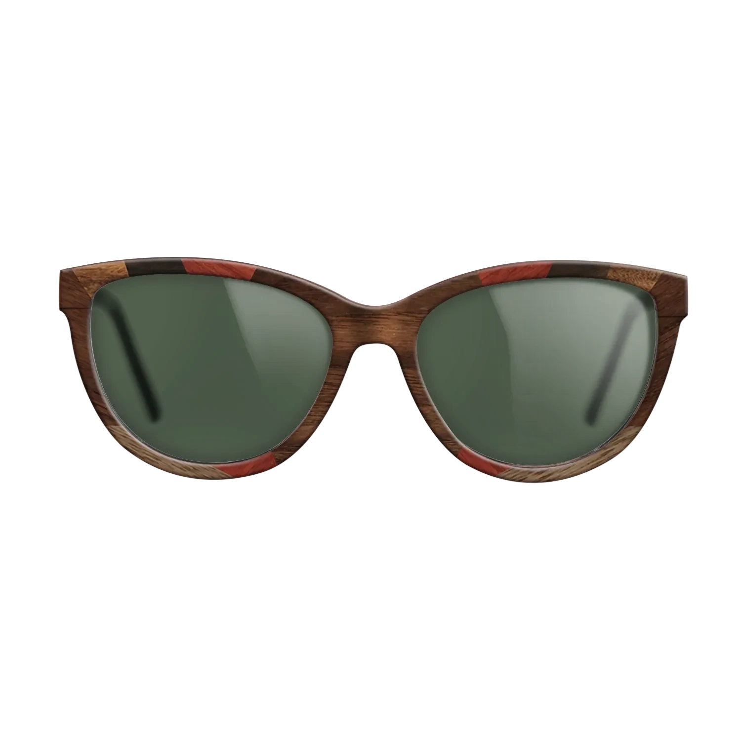 Kingwood,Walnut: Straight Grain,Poplar Dyed: Red,Ziricote Dark Quartered: Recursive - The Maiden - Cat - 996 - SIRIS wood optic