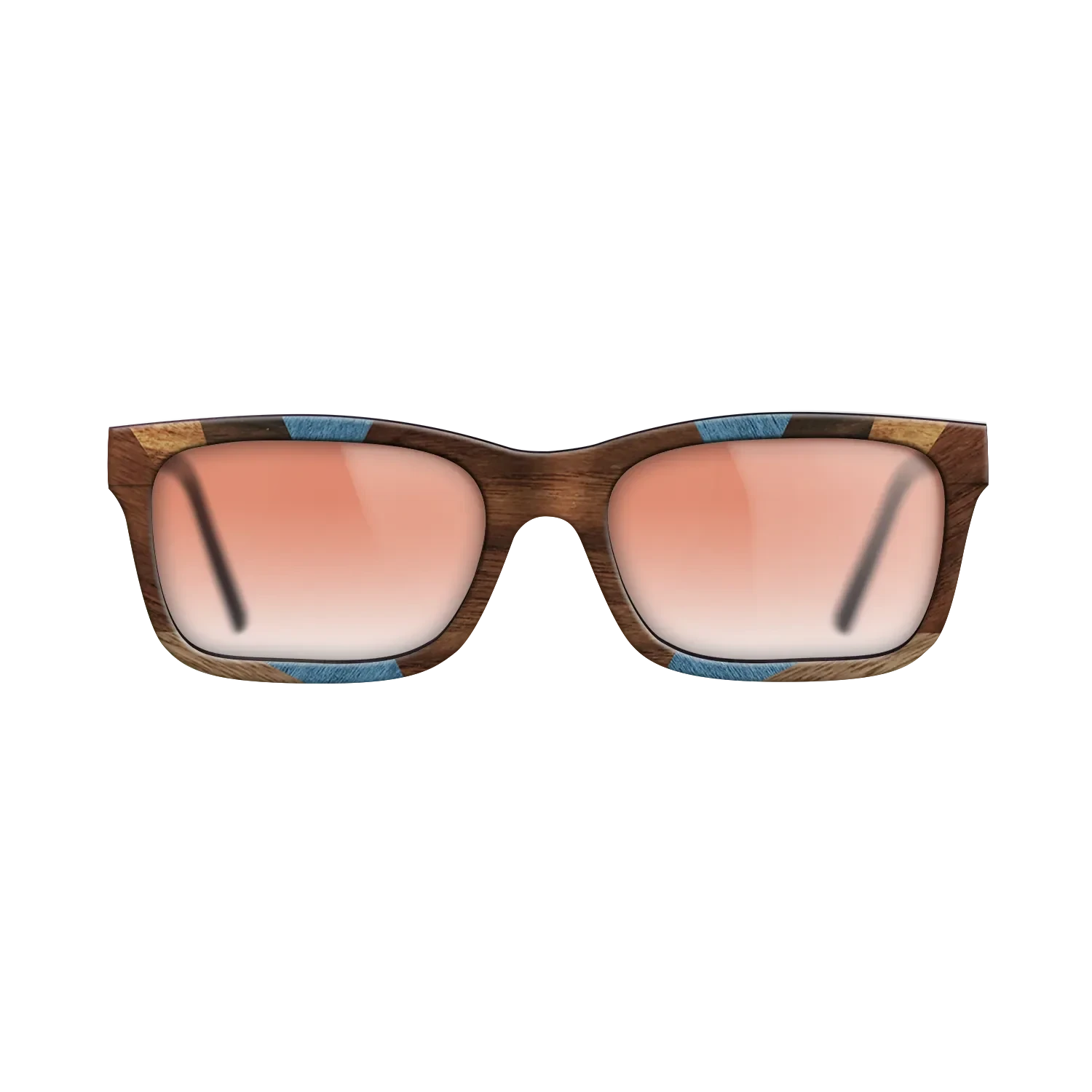 Walnut: Straight Grain,Ziricote Dark Quartered,Poplar Dyed: Blue Denim,Ziricote Light Quartered,Walnut Claro Light,Walnut Claro Dark: Recursive - The Sage - Rectangle - 1815 - SIRIS wood optic