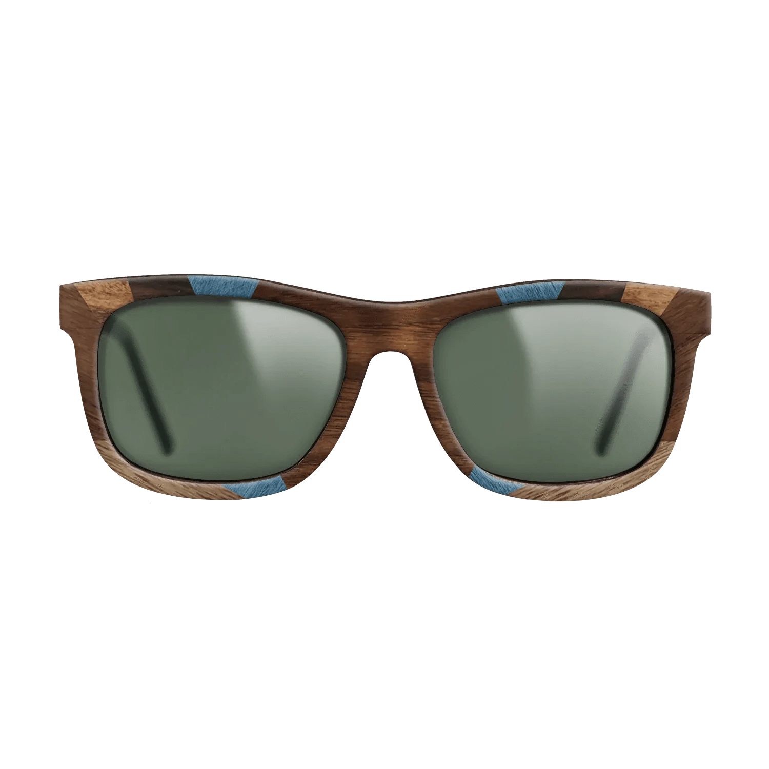 Walnut: Straight Grain,Ziricote Dark Quartered,Poplar Dyed: Blue Denim,Ziricote Light Quartered,Walnut Claro Light,Walnut Claro Dark: Recursive - The Hero - Square - 1815 - SIRIS wood optic