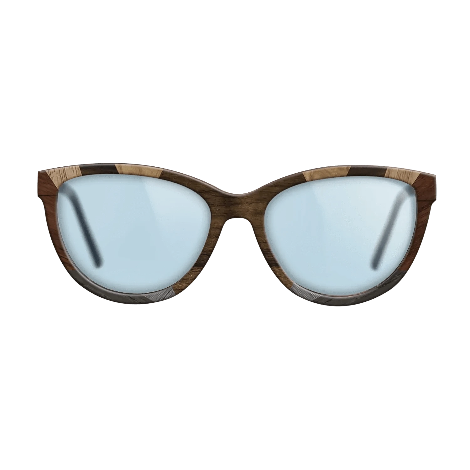 Ziricote Dark Quartered,Walnut Burl,Walnut: Straight Grain,Poplar Dyed: Grey,Walnut Claro Dark: Recursive - The Maiden - Cat - 1302 - SIRIS wood optic