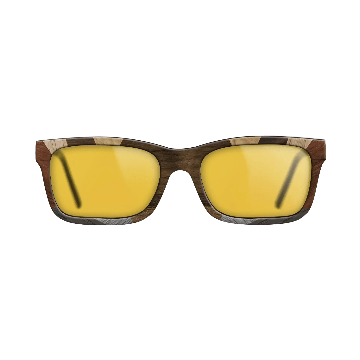 Ziricote Dark Quartered,Walnut Burl,Walnut: Straight Grain,Poplar Dyed: Grey,Walnut Claro Dark: Recursive - The Sage - Rectangle - 1302 - SIRIS wood optic