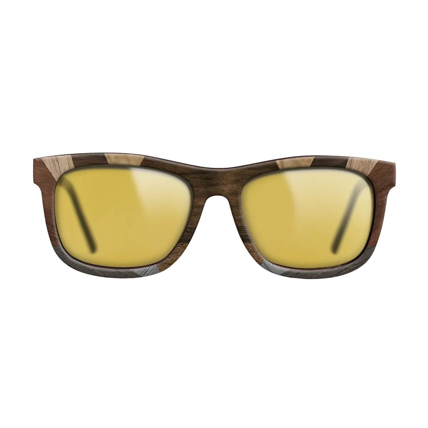 Ziricote Dark Quartered,Walnut Burl,Walnut: Straight Grain,Poplar Dyed: Grey,Walnut Claro Dark: Recursive - The Hero - Square - 1302 - SIRIS wood optic