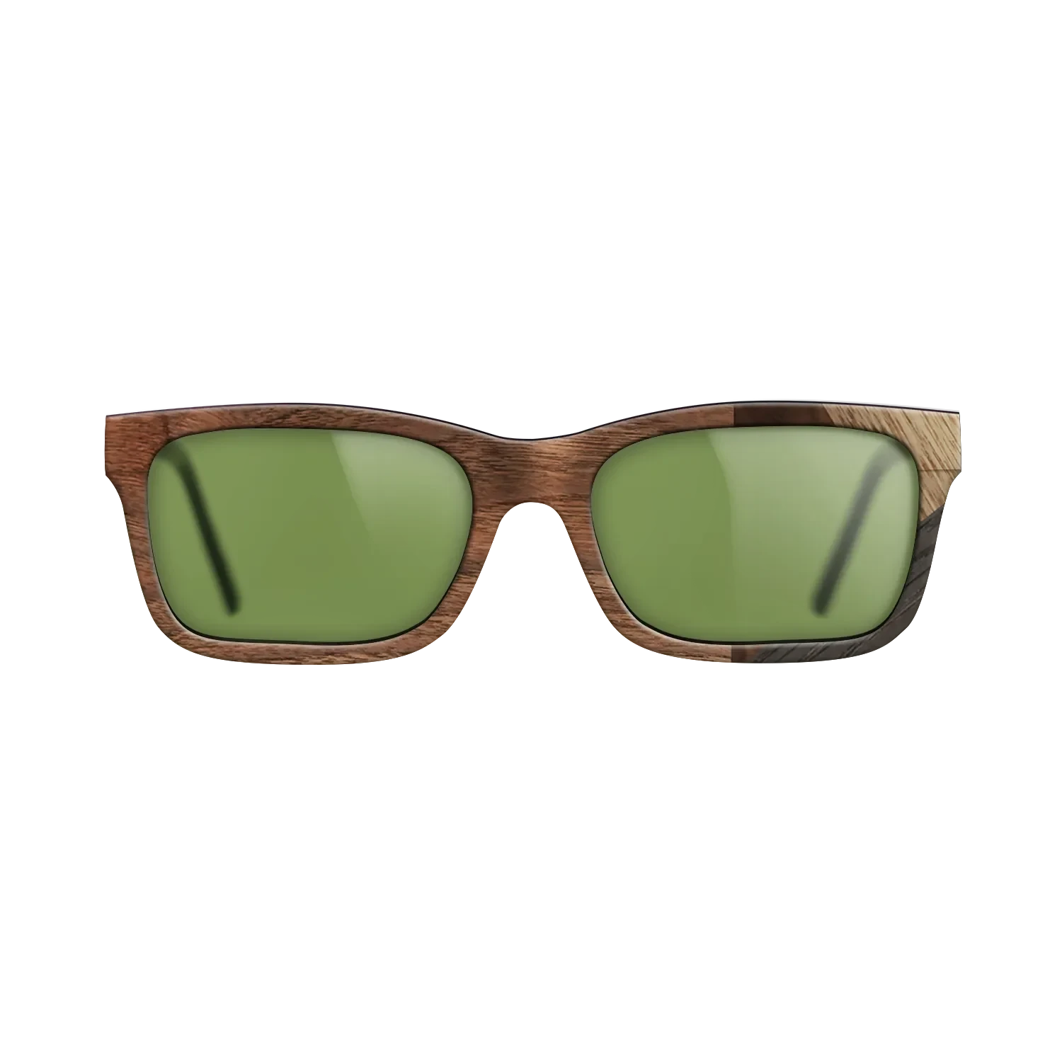 Walnut Claro Light,Fumed Oak,Walnut Burl,Ziricote Light Quartered: Mosaic - The Sage - Rectangle - 1908 - SIRIS wood optic