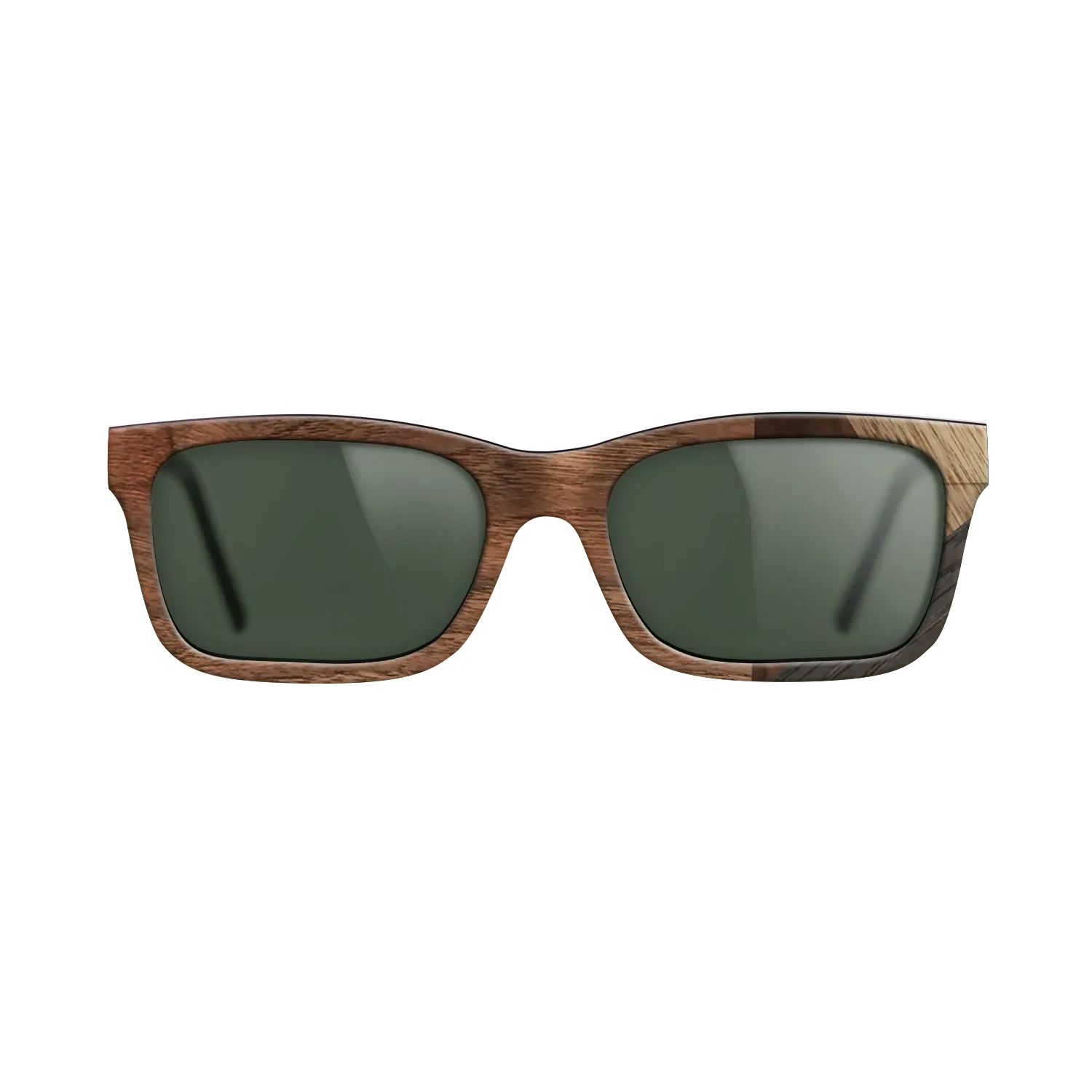 Walnut Claro Light,Fumed Oak,Walnut Burl,Ziricote Light Quartered: Mosaic - The Sage - Rectangle - 1908 - SIRIS wood optic
