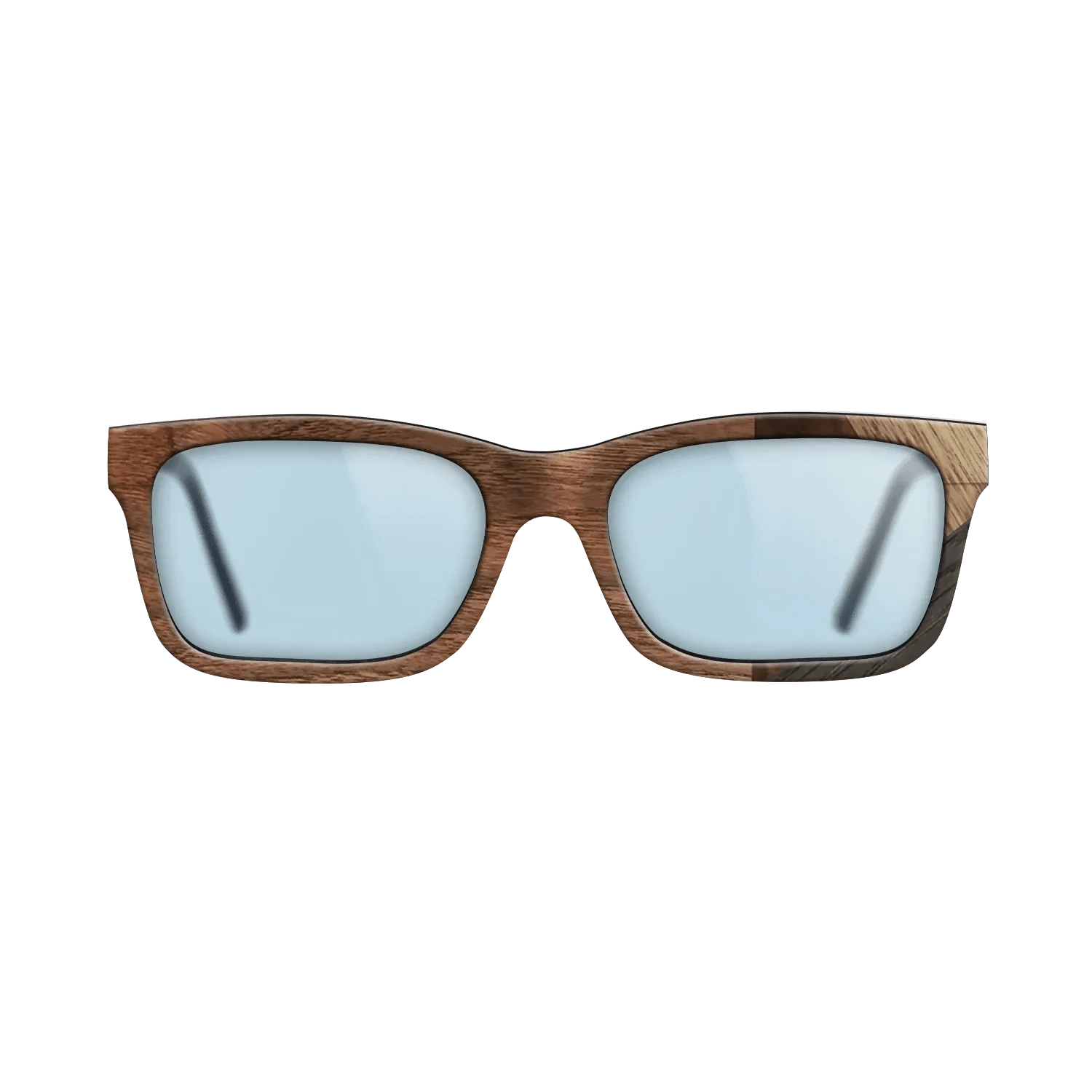 Walnut Claro Light,Fumed Oak,Walnut Burl,Ziricote Light Quartered: Mosaic - The Sage - Rectangle - 1908 - SIRIS wood optic