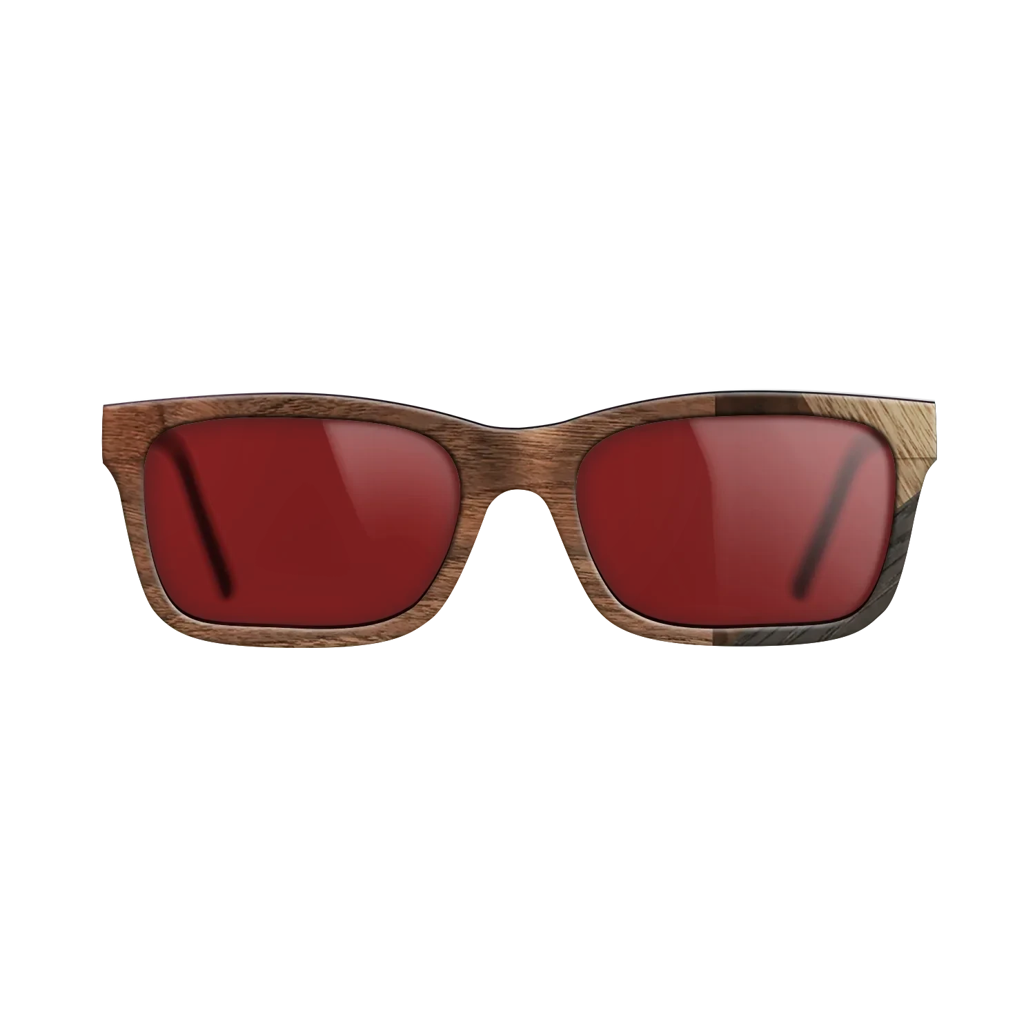 Walnut Claro Light,Fumed Oak,Walnut Burl,Ziricote Light Quartered: Mosaic - The Sage - Rectangle - 1908 - SIRIS wood optic