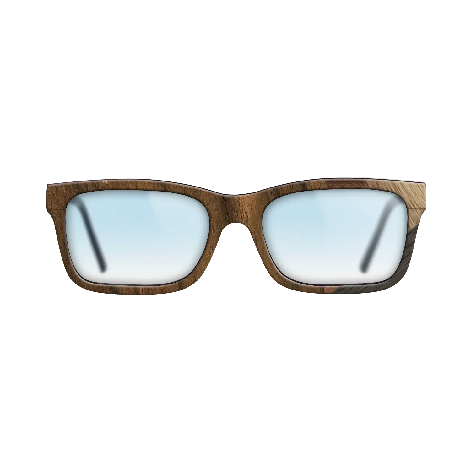 Walnut: Straight Grain,Ziricote Light Quartered,Santos Rosewood Dark: Mosaic - The Sage - Rectangle - 1300 - SIRIS wood optic