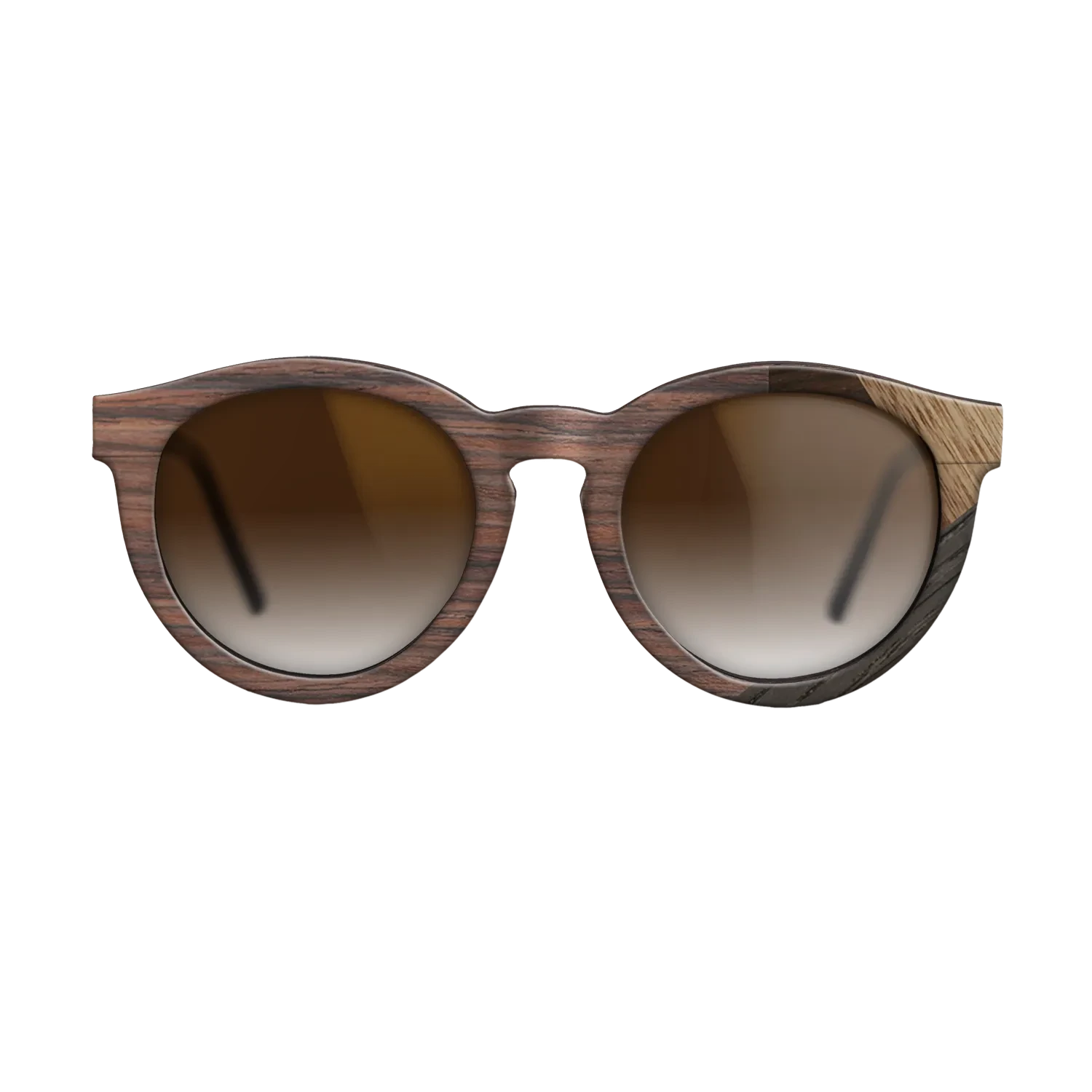 Rosewood Reconstituted,Walnut: Straight Grain,Fumed Oak,Ziricote Dark Quartered: Mosaic - The Rebel - Round - 1499 - SIRIS wood optic
