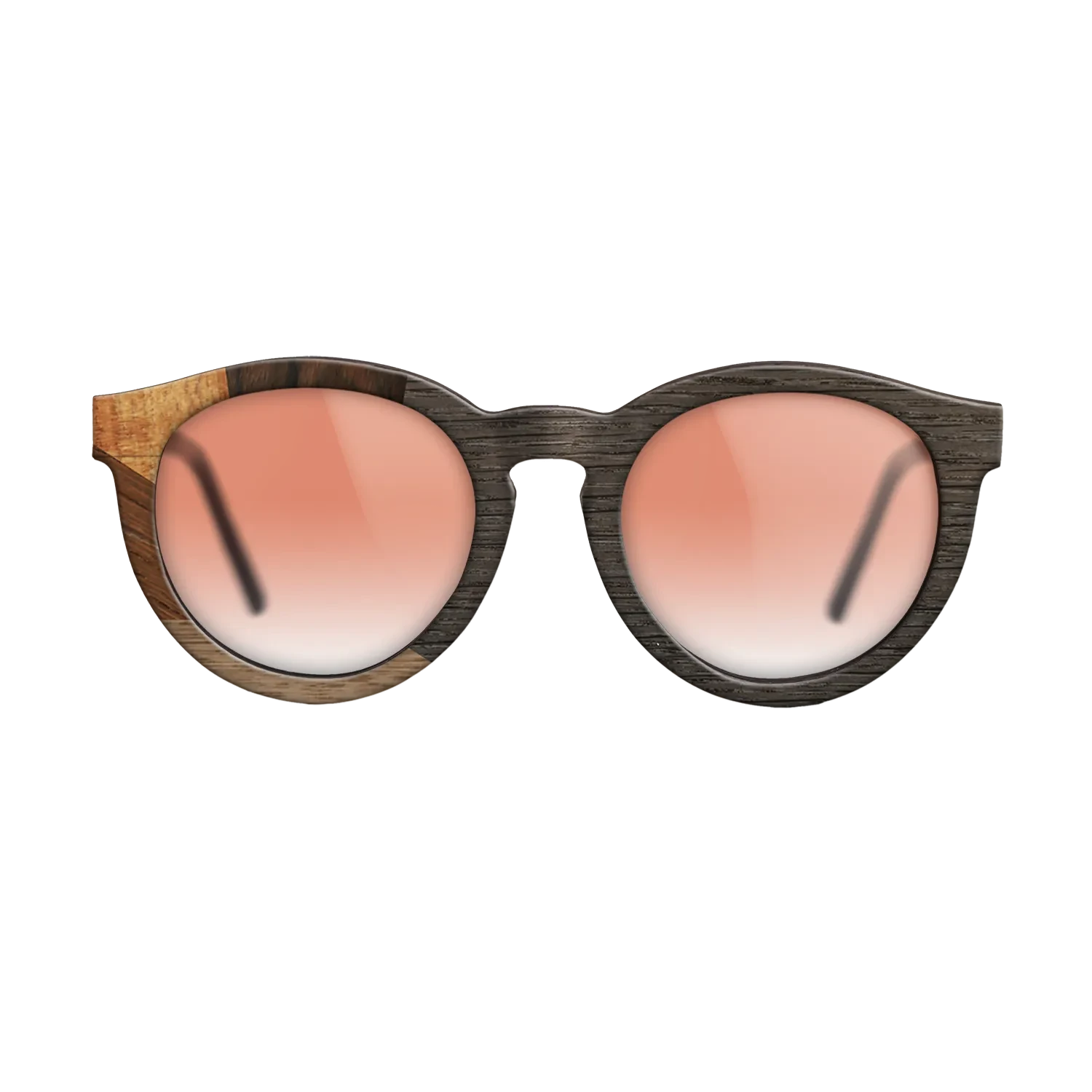 Walnut: Straight Grain,Ziricote Dark Quartered,Koa,Wenge,Fumed Oak: Mosaic - The Rebel - Round - 1841 - SIRIS wood optic