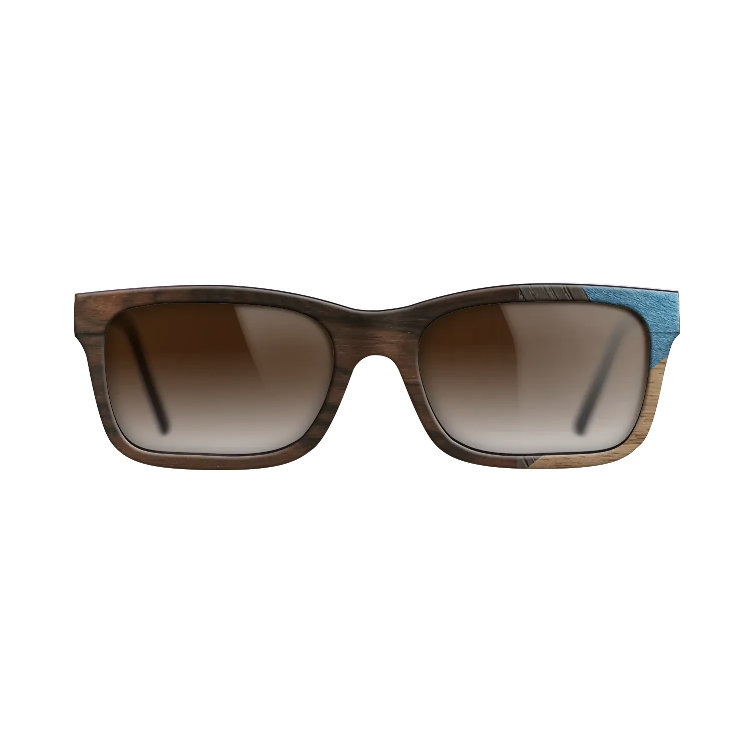 Ziricote Dark Quartered,Walnut: Straight Grain,Fumed Oak,Poplar Dyed: Grey: Mosaic - The Sage - Rectangle - 1636 - SIRIS wood optic
