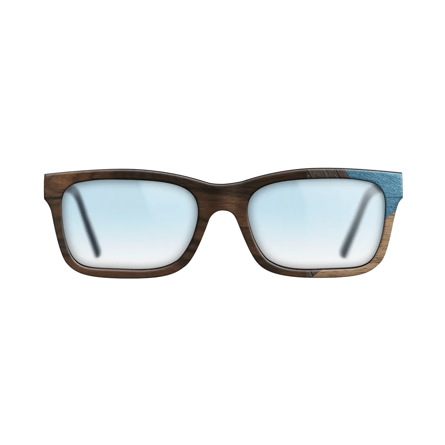 Ziricote Dark Quartered,Walnut: Straight Grain,Fumed Oak,Poplar Dyed: Grey: Mosaic - The Sage - Rectangle - 1636 - SIRIS wood optic