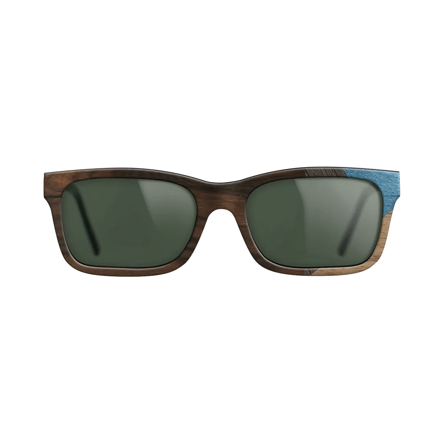 Ziricote Dark Quartered,Walnut: Straight Grain,Fumed Oak,Poplar Dyed: Grey: Mosaic - The Sage - Rectangle - 1636 - SIRIS wood optic