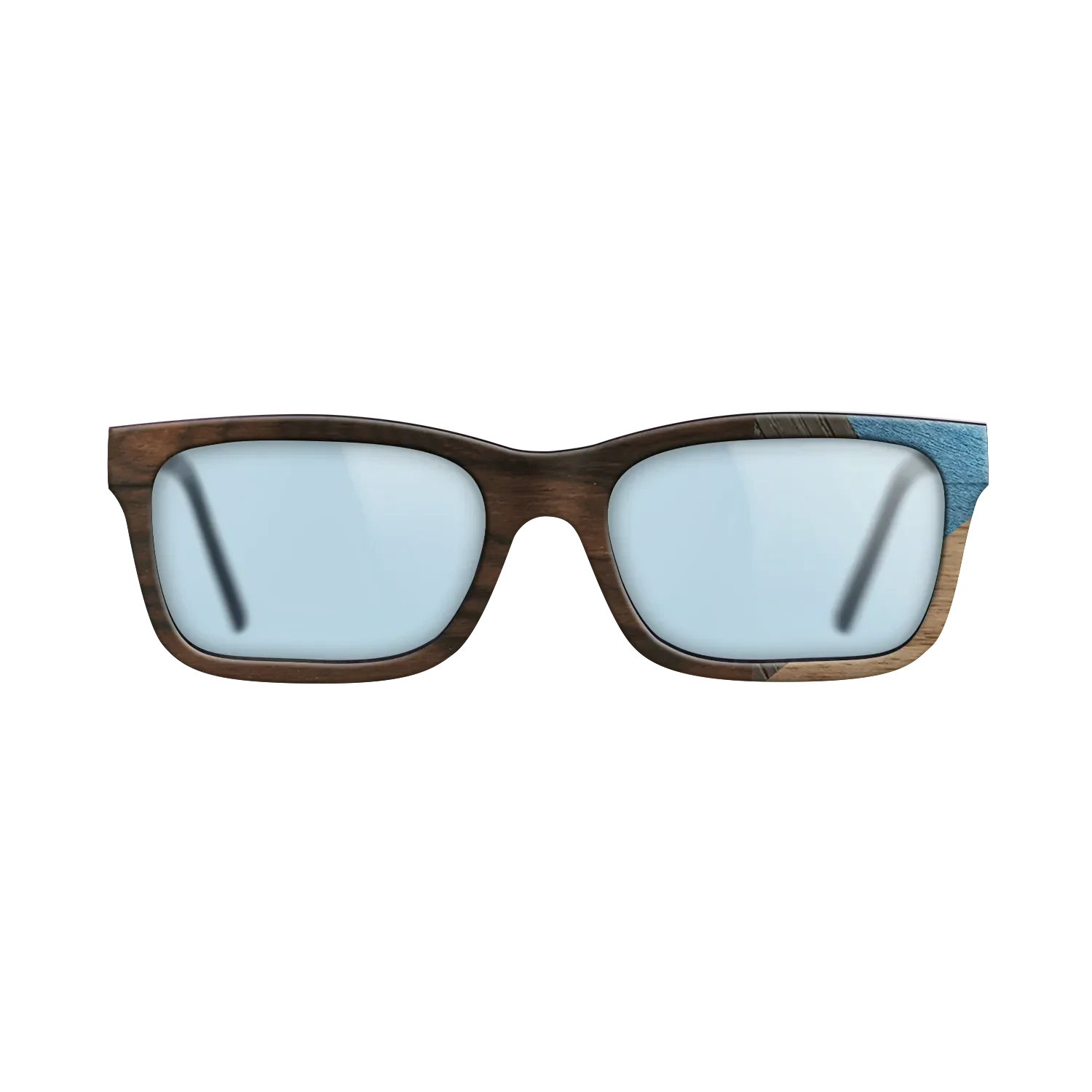 Ziricote Dark Quartered,Walnut: Straight Grain,Fumed Oak,Poplar Dyed: Grey: Mosaic - The Sage - Rectangle - 1636 - SIRIS wood optic