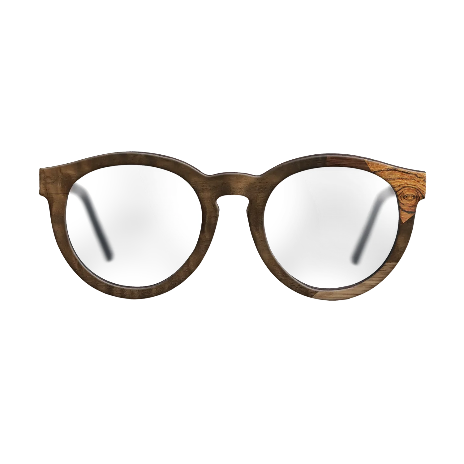 Fumed Eucalyptus,Bocote,Walnut Claro Light,Ziricote Dark Quartered: Mosaic - The Rebel - Round - 1764 - SIRIS wood optic